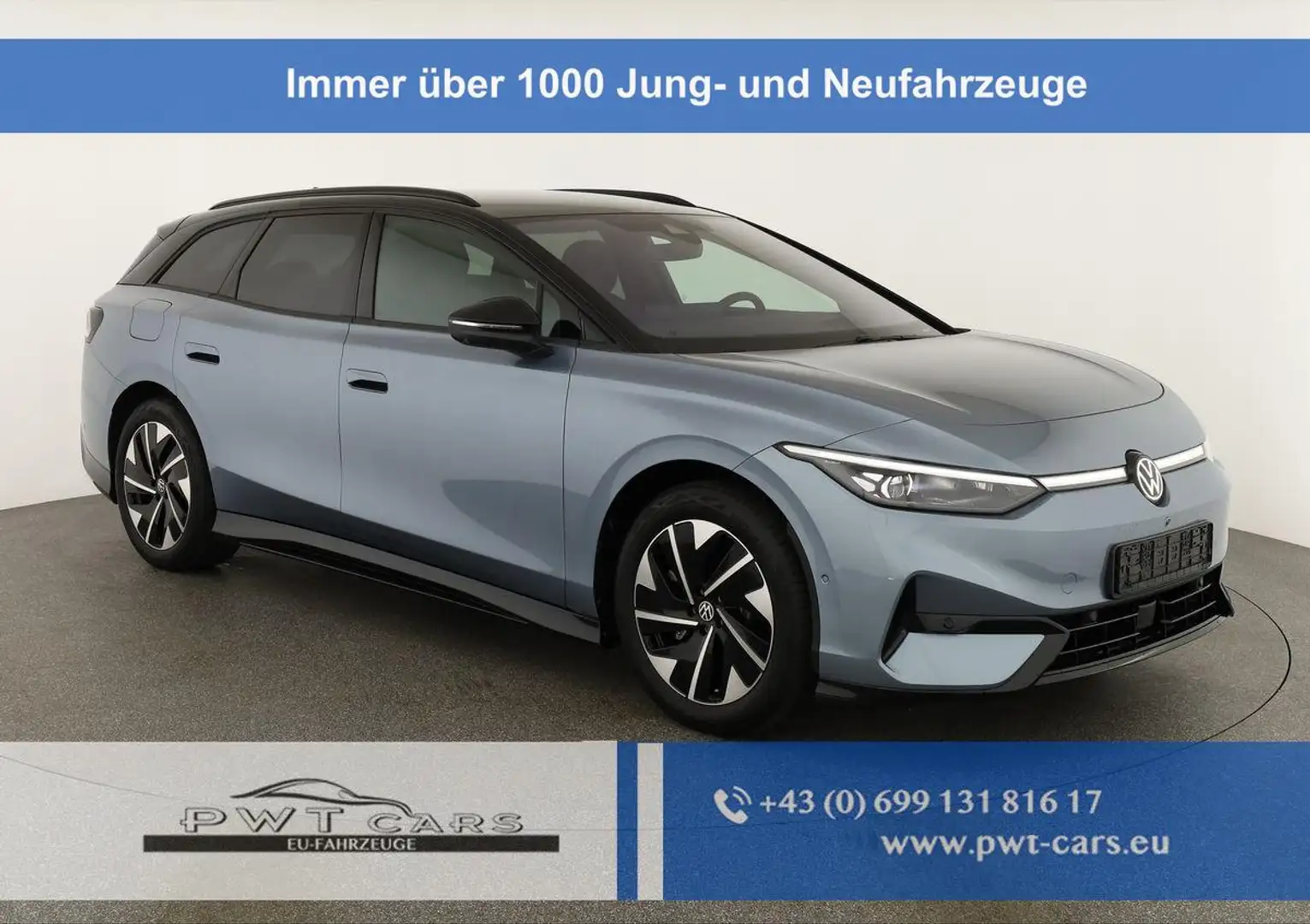 Volkswagen ID.7 Kombi Pro 210 kW Tourer Black, AHK, HuD, IQ.Lig... Blau - 1