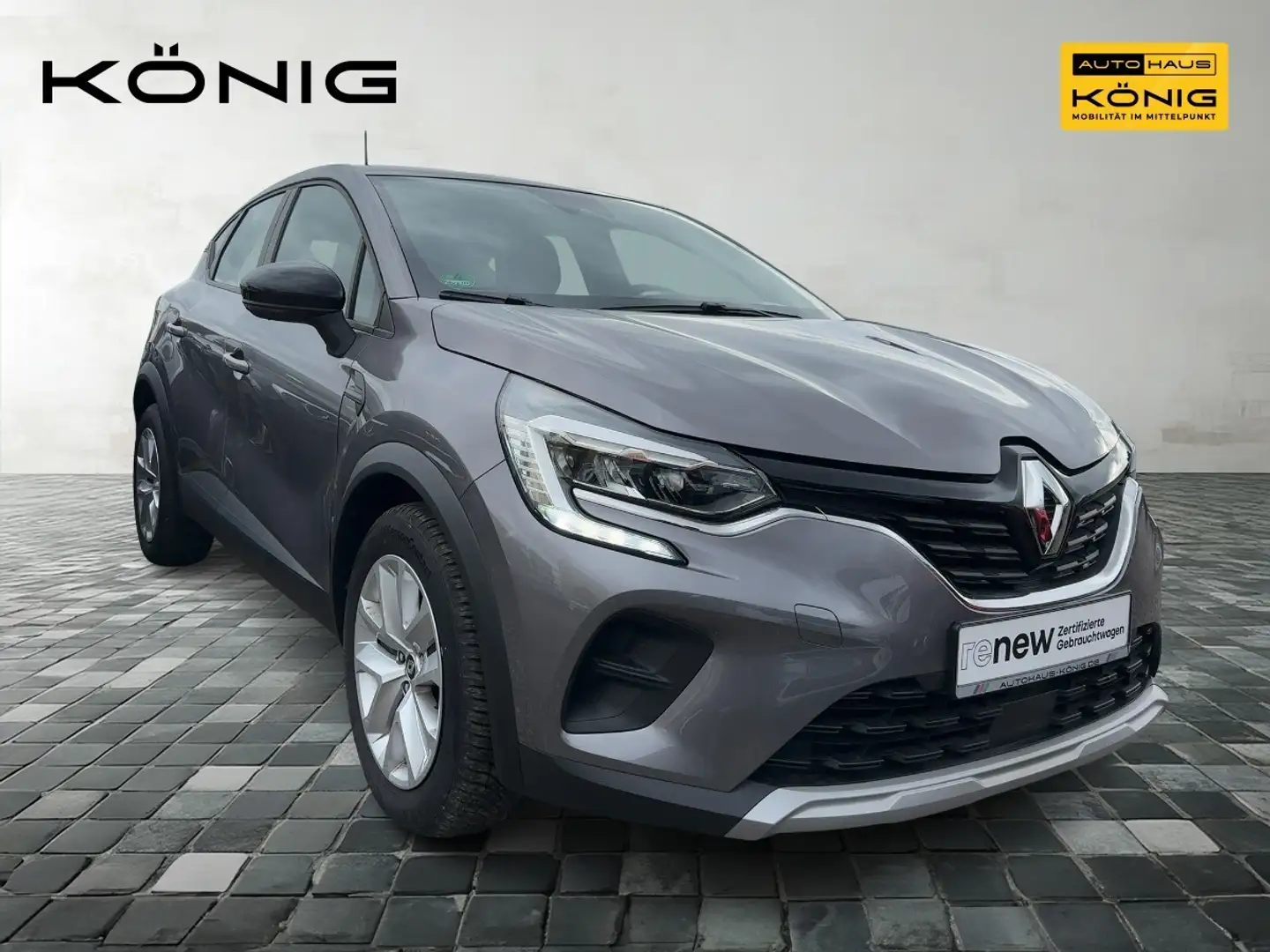 Renault Captur 1.0 TCe 90 EQUILIBRE KLIMA*NAVI*Tempomat Grijs - 2