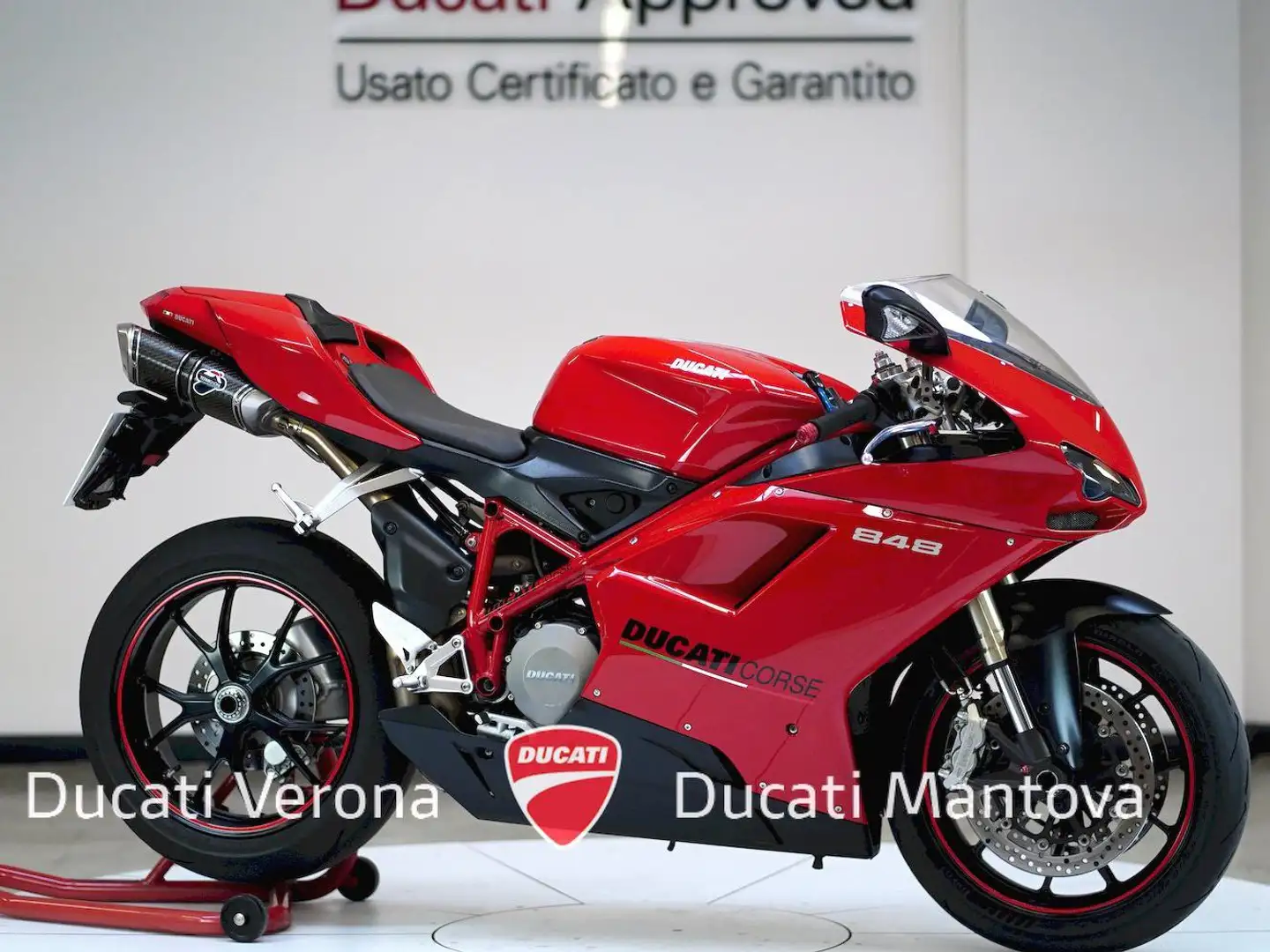 Ducati 848 848 biposto + Termignoni Červená - 2