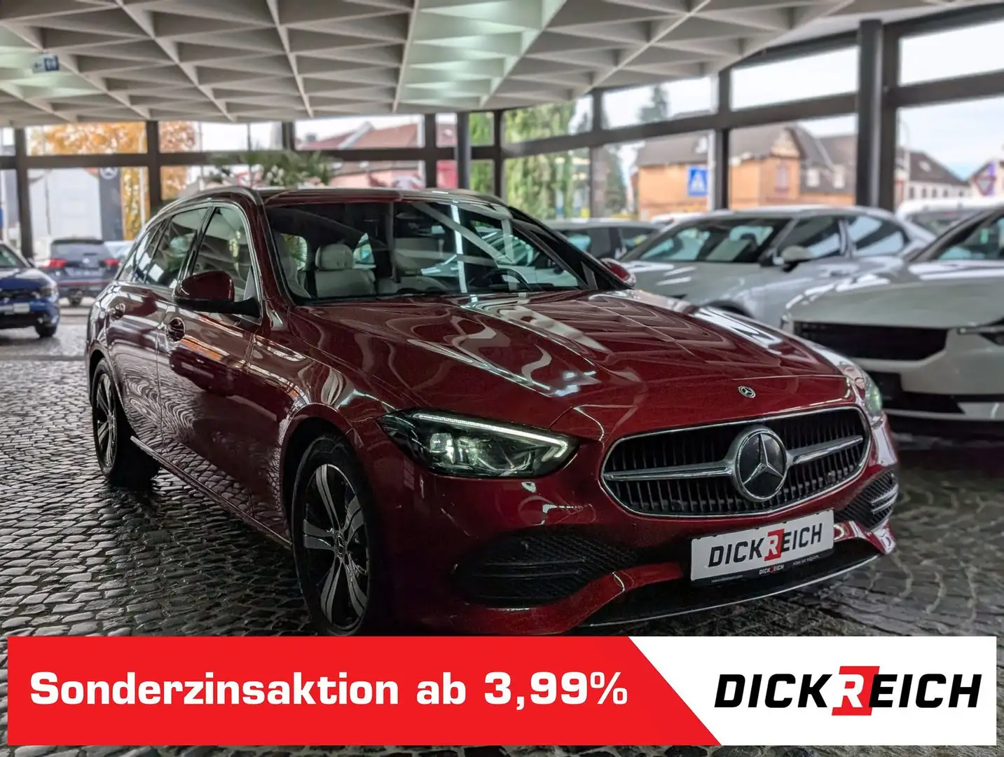 Mercedes-Benz C 220 d T 2x Avantgarde LED AHK LEDER KAM 4x-SHZ Rot - 1