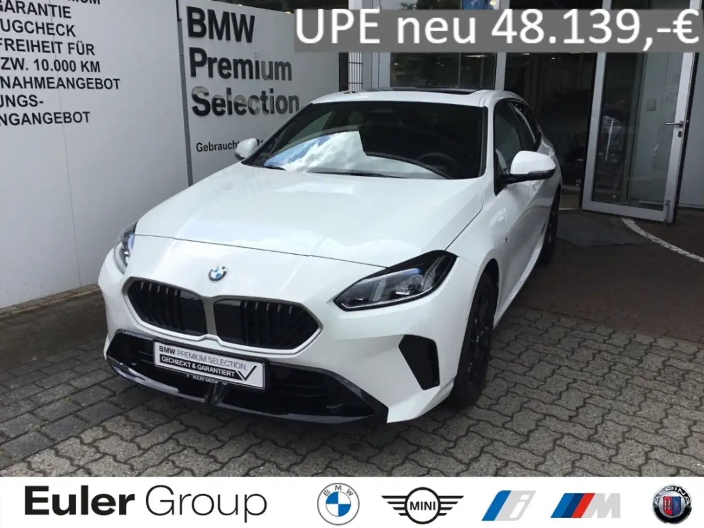 BMW 118 d F70 M Sport 18'' Pano ad.M-FW AHK Alarm Sonnensc Weiß - 1