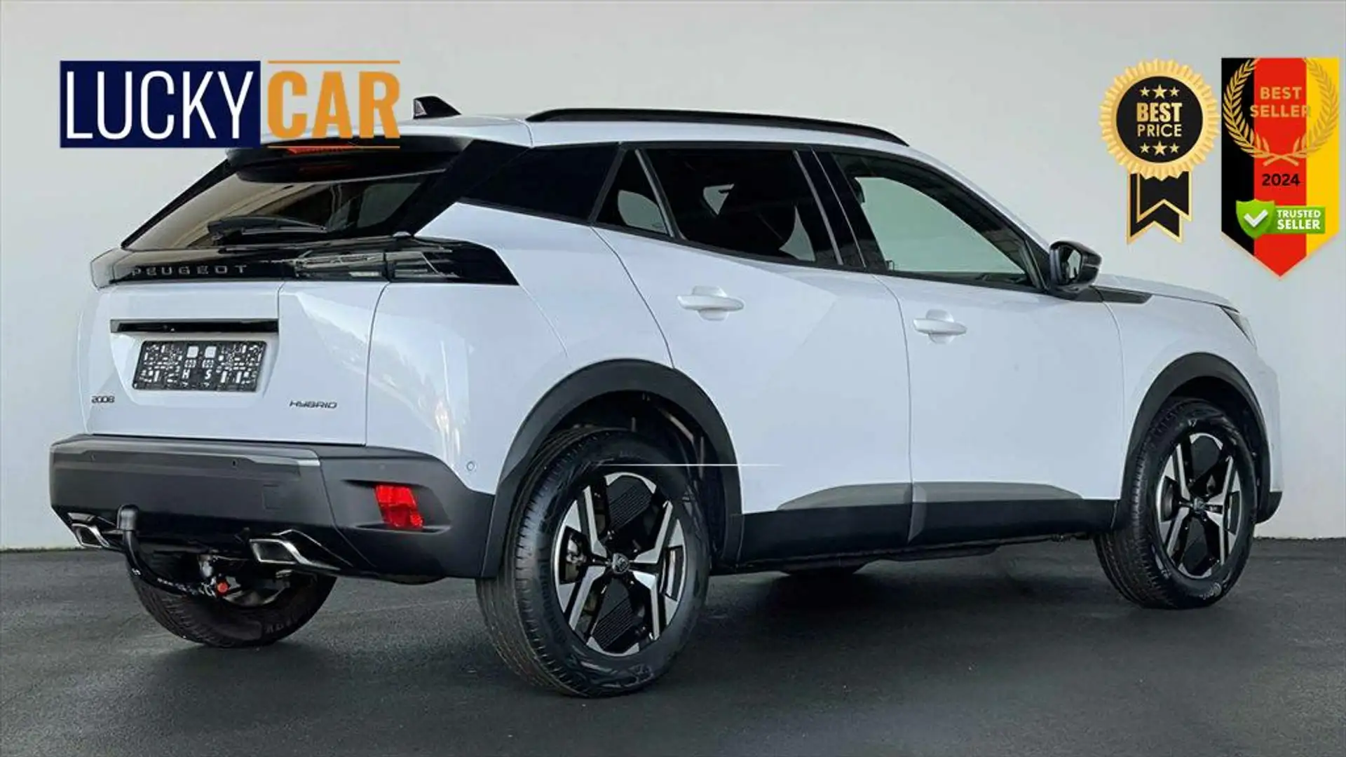 Peugeot 2008 ALLURE II 1,2 MHEV AHK ALU DAB LED NAVI KA 100 ... Weiß - 2