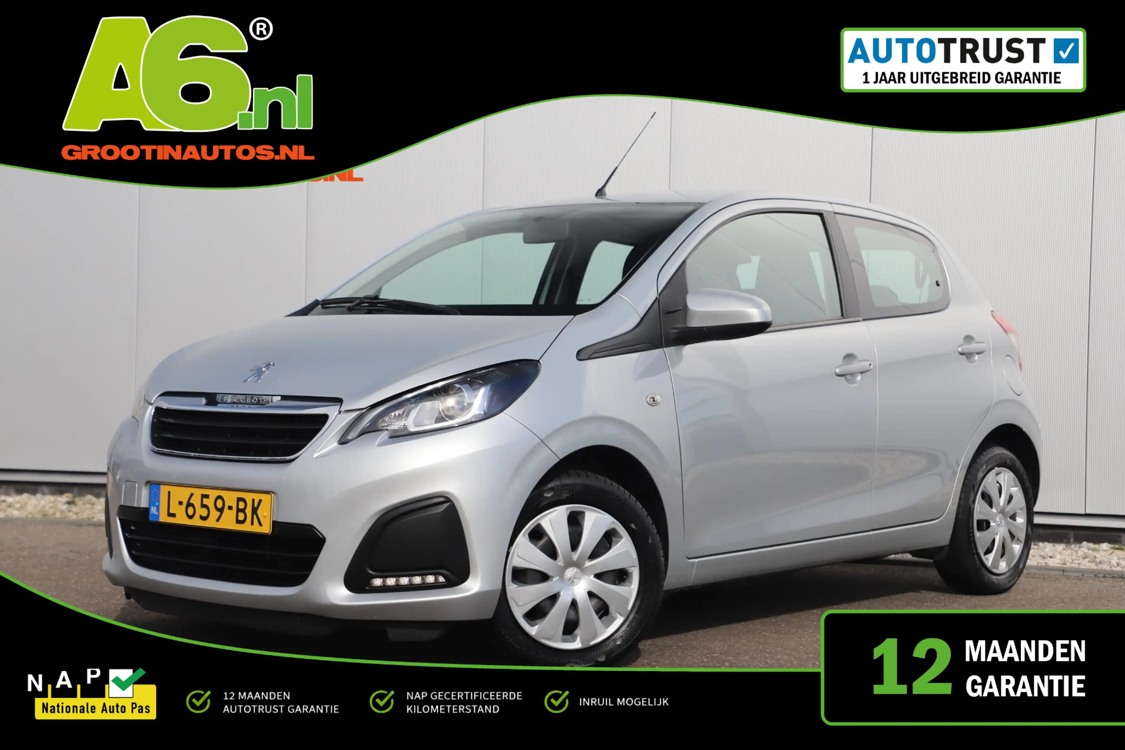 Peugeot 108 1.0 e-VTi Active NAP! All-season banden Airco Radi
