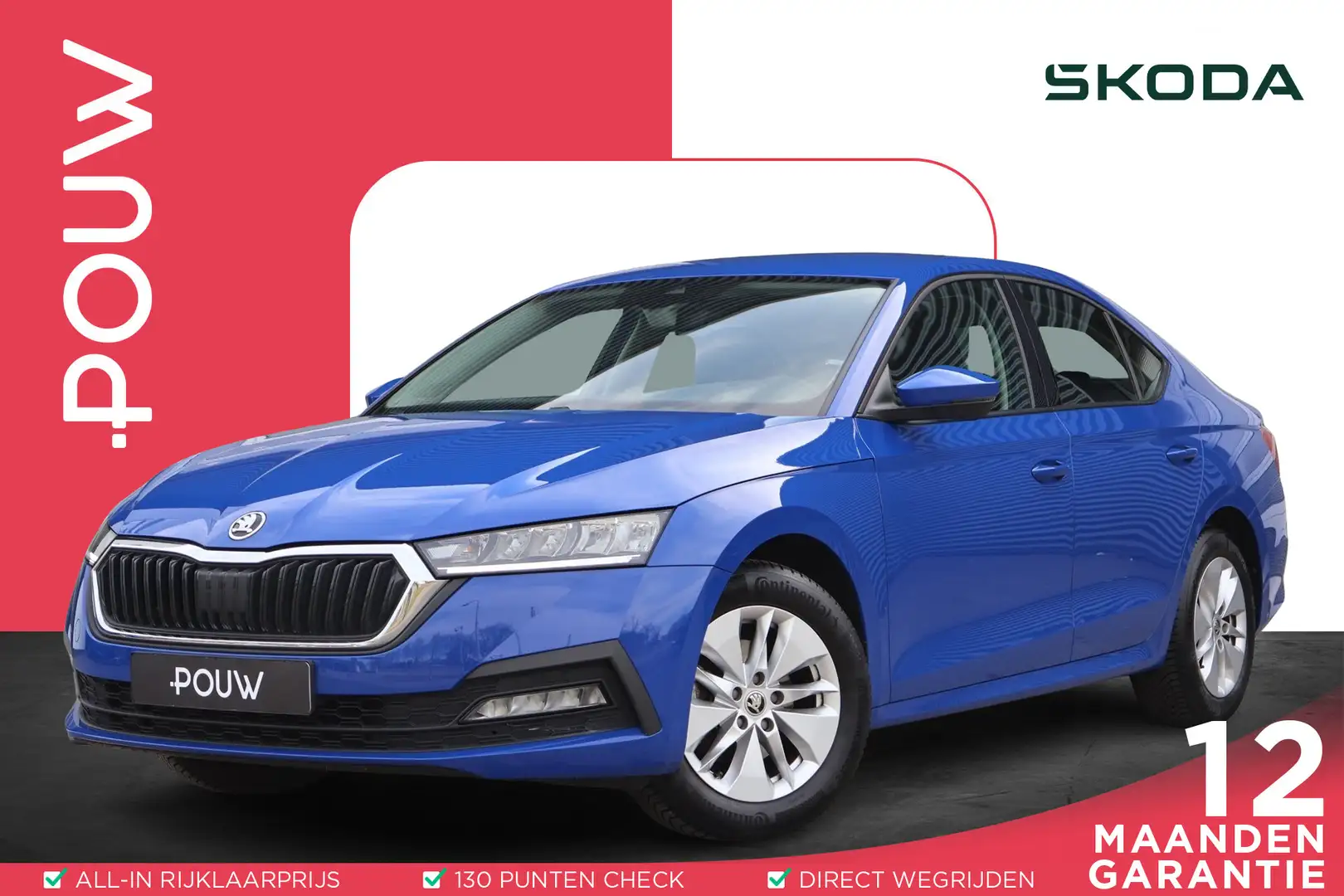 Skoda Octavia 1.0 TSI 110pk Ambition | Navigatie | Apple Carplay Blau - 1
