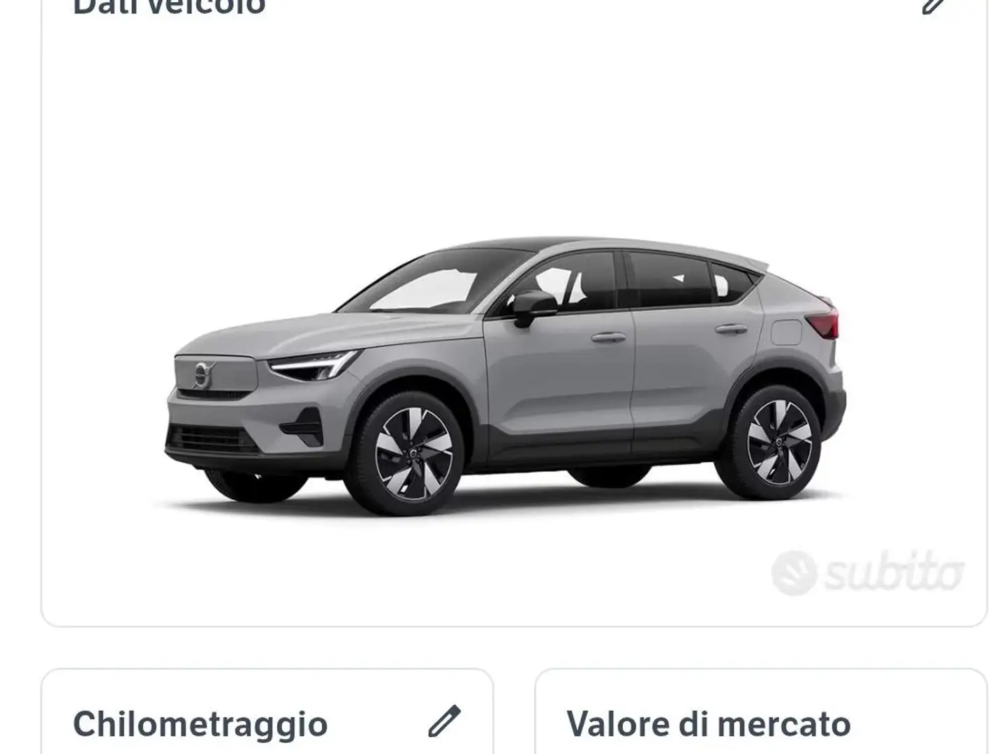 Volvo C40 C40 single motor extended range Ultimate rwd Grigio - 1