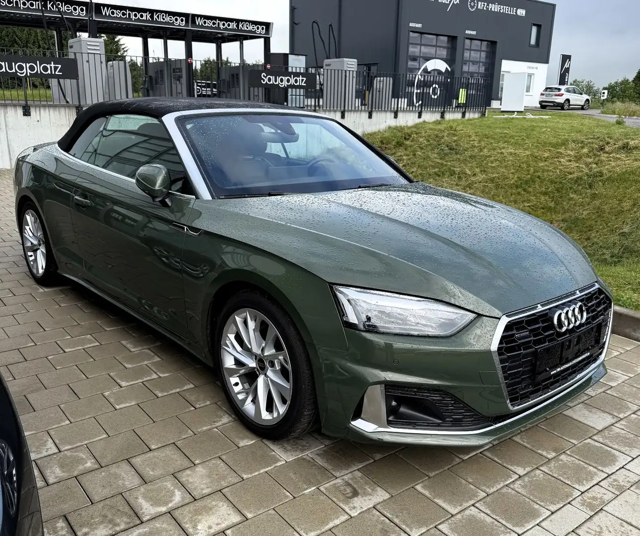 Audi A5 Cabriolet 40 TFSI quattro advanced AHK Grün - 2