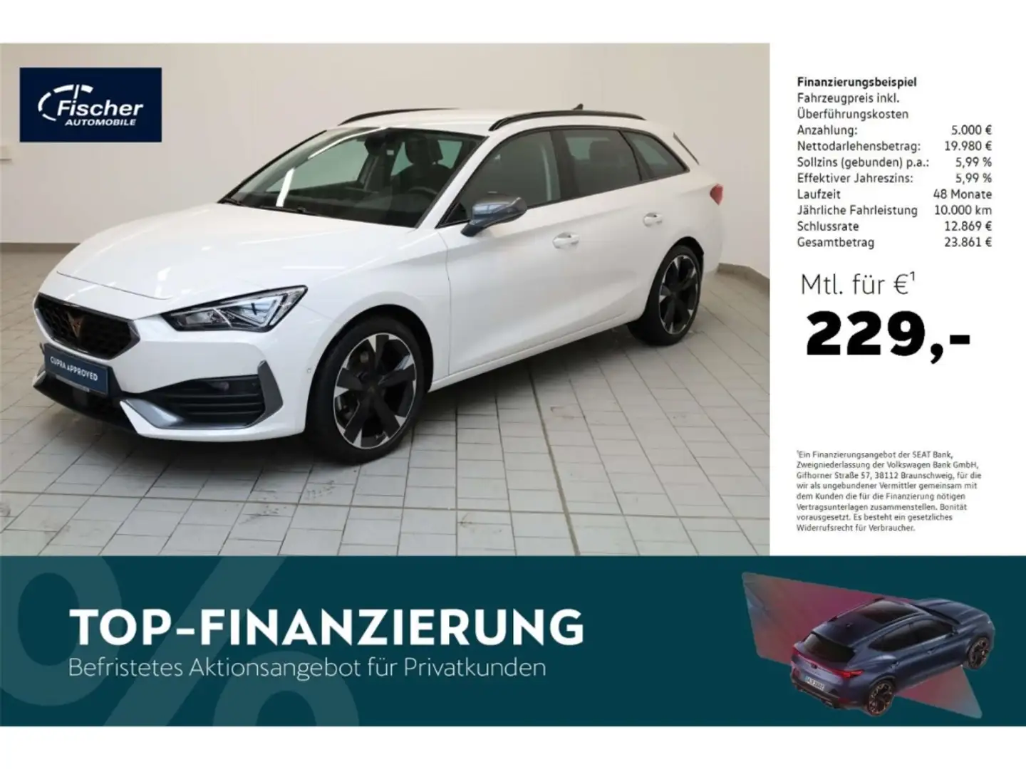CUPRA Leon Sportstourer 2.0 TDI DSG NAV/ACC/LED/KAMERA Weiß - 1