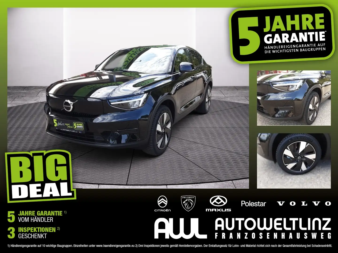 Volvo C40 Single Extended Rang 82 kWh Schwarz - 1