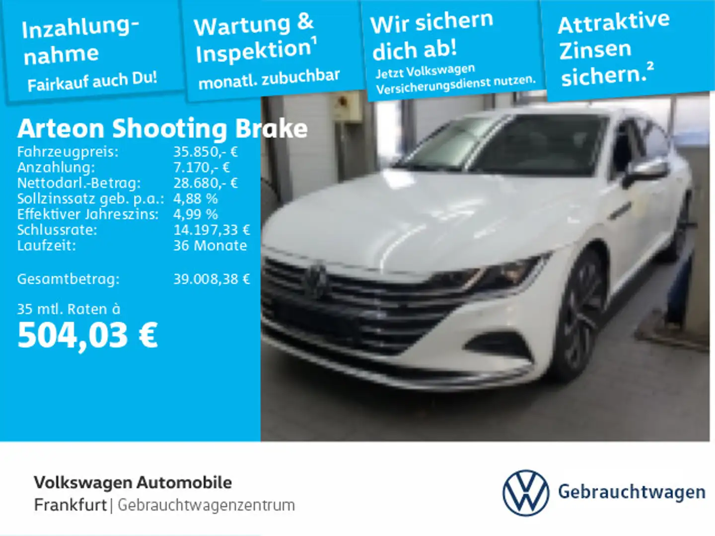 Volkswagen Arteon 2.0 TDI DSG 4Motion Elegan Blanc - 1