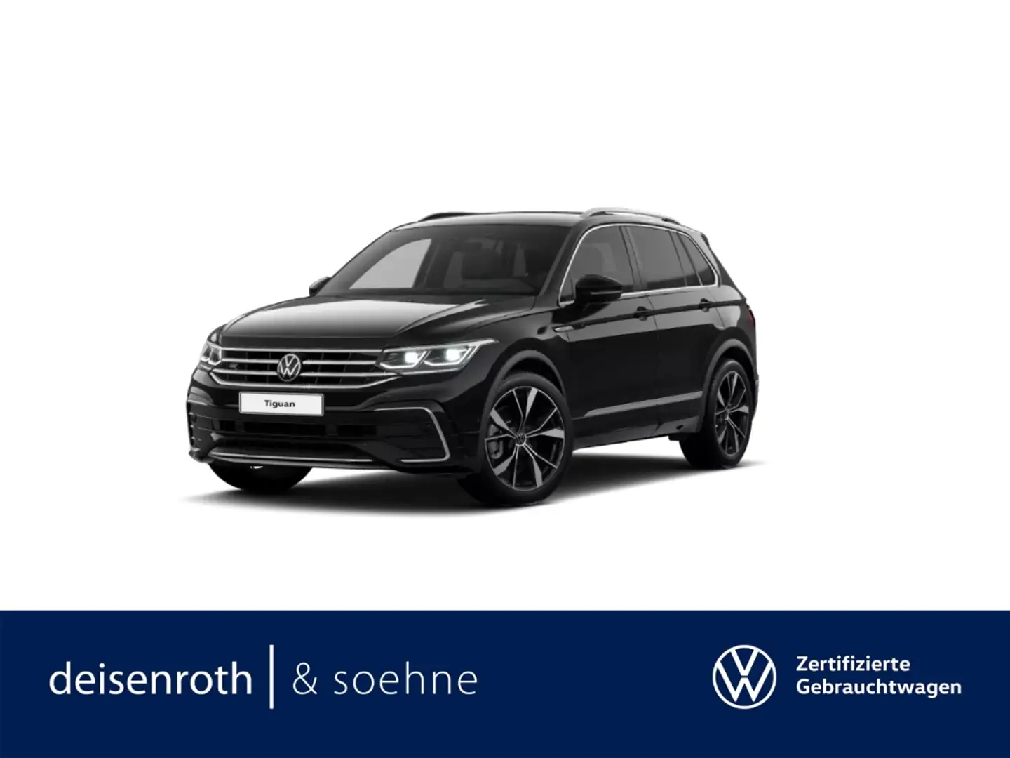 Volkswagen Tiguan R-Line 2.0 TDI 4M StHz/AHK/Matrix/DCC/Kam/Nav/20'' Schwarz - 1