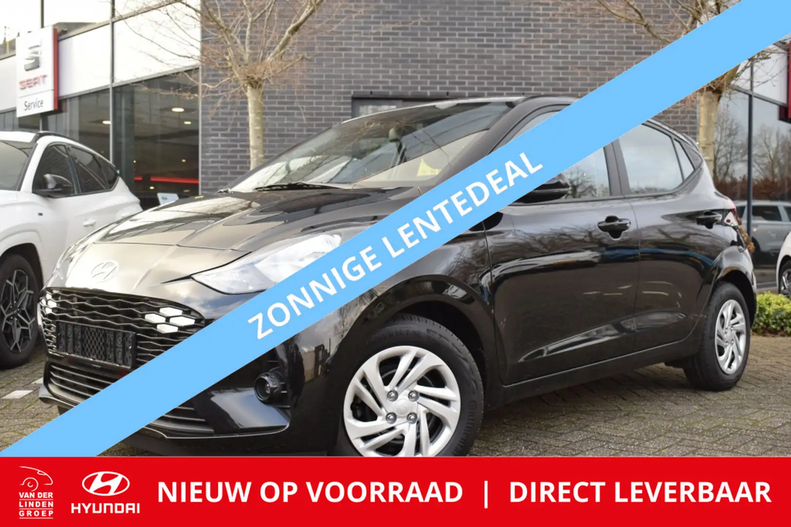 Hyundai i10 AUTOMAAT + 5 ZITPLAATSEN 1.0 Comfort 5 "Direct lev Zwart - 1
