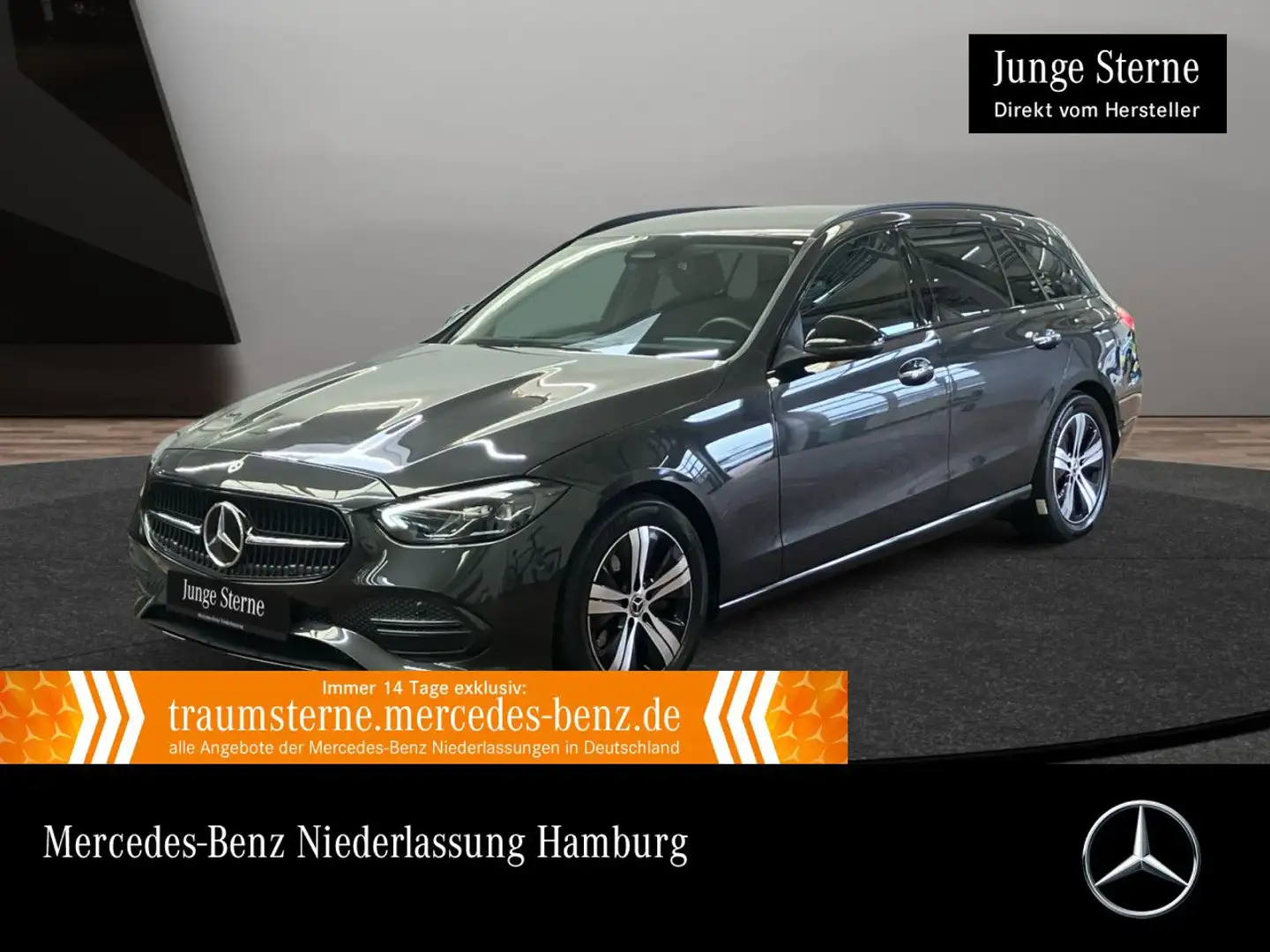 Mercedes-Benz C 200 d T AVANTG+NIGHT+LED+KAMERA+KEYLESS+9G Gris - 1