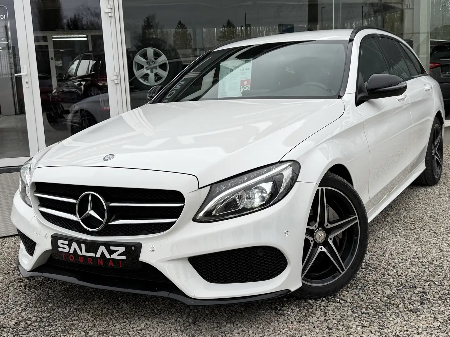 Mercedes-Benz C 220 C 220 d_PACK AMG_CUIR_NAVI_LED_JANTES18 Weiß - 2