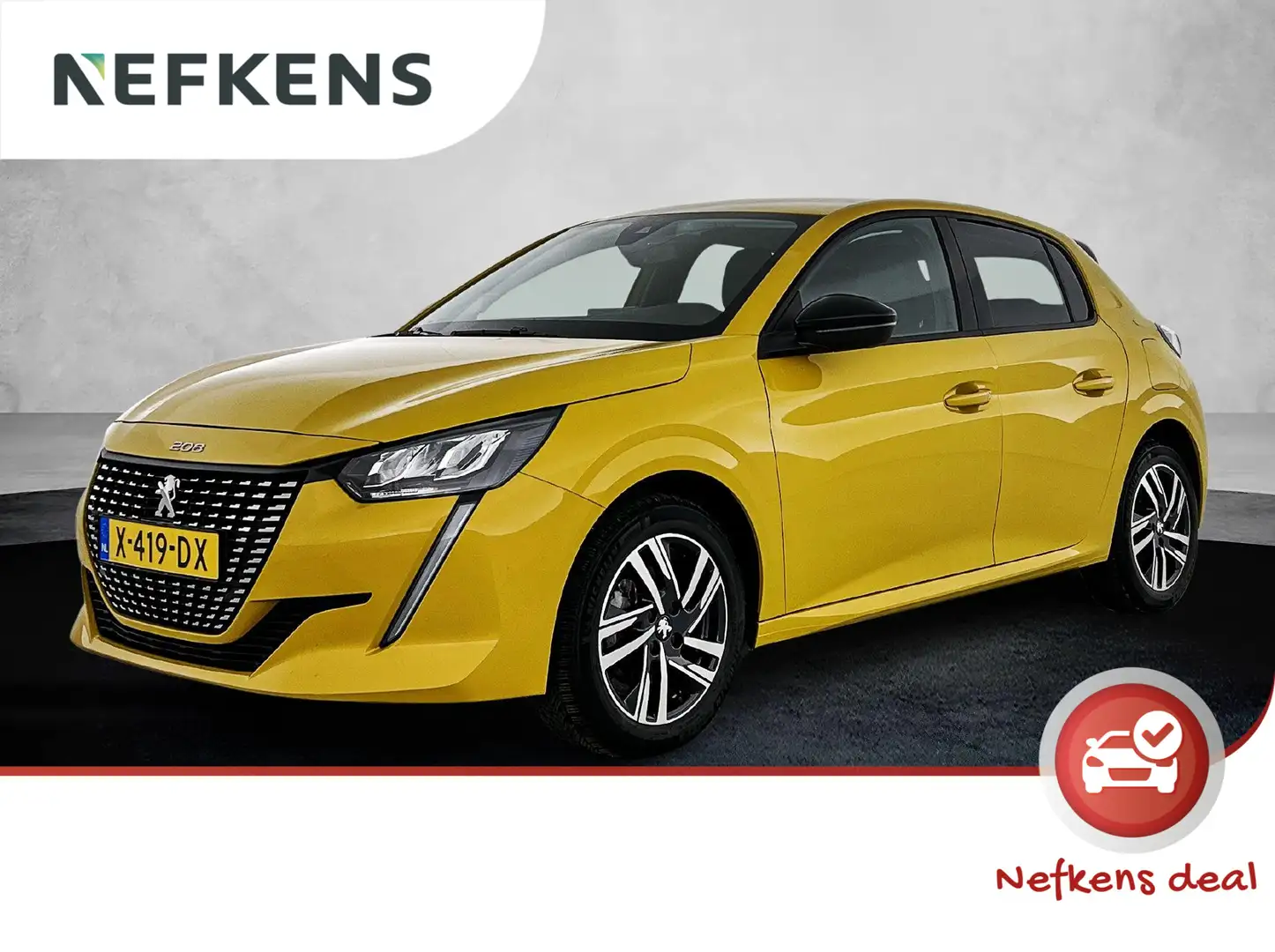 Peugeot 208 1.2 Allure 100pk | Automaat | Navigatie | Climate Jaune - 1
