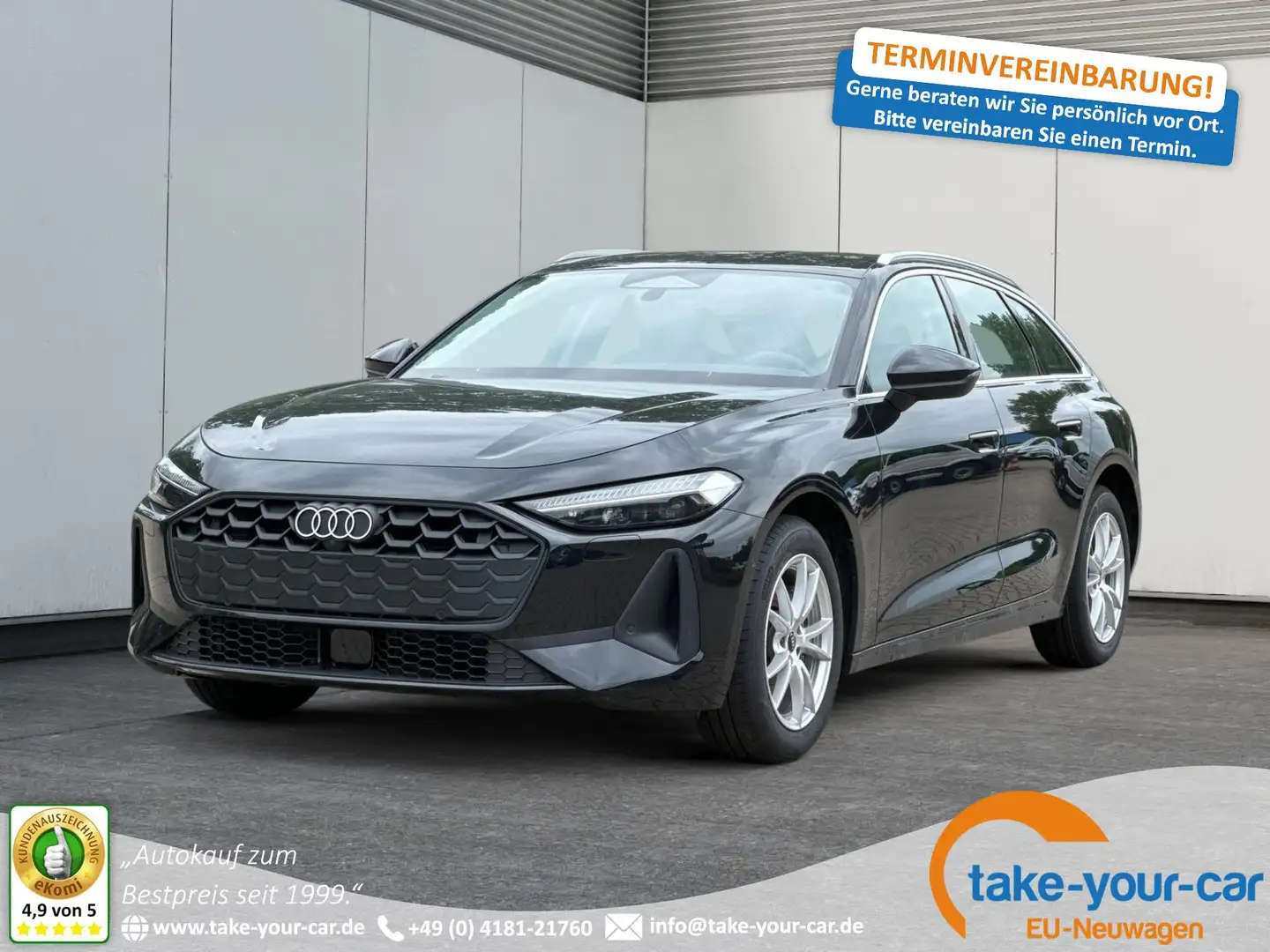 Audi A5 Avant *SOFORT* AHK+KAMERA+EL. HECKKL.+NAVI+SHZ+... Noir - 1