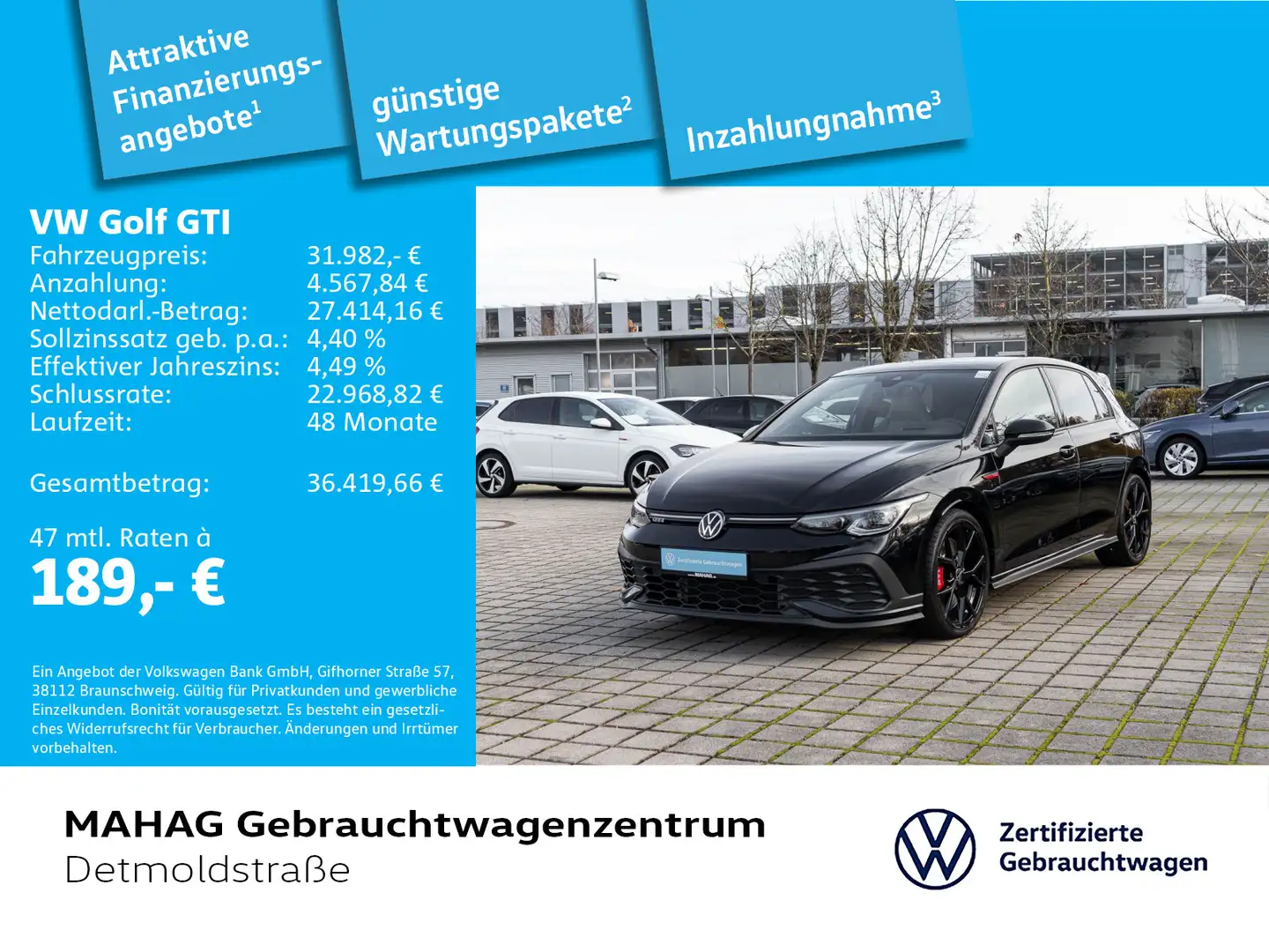 Volkswagen Golf GTI Golf VIII GTI Clubsport 2.0 TSI Leder Pano IQ.Li Schwarz - 1
