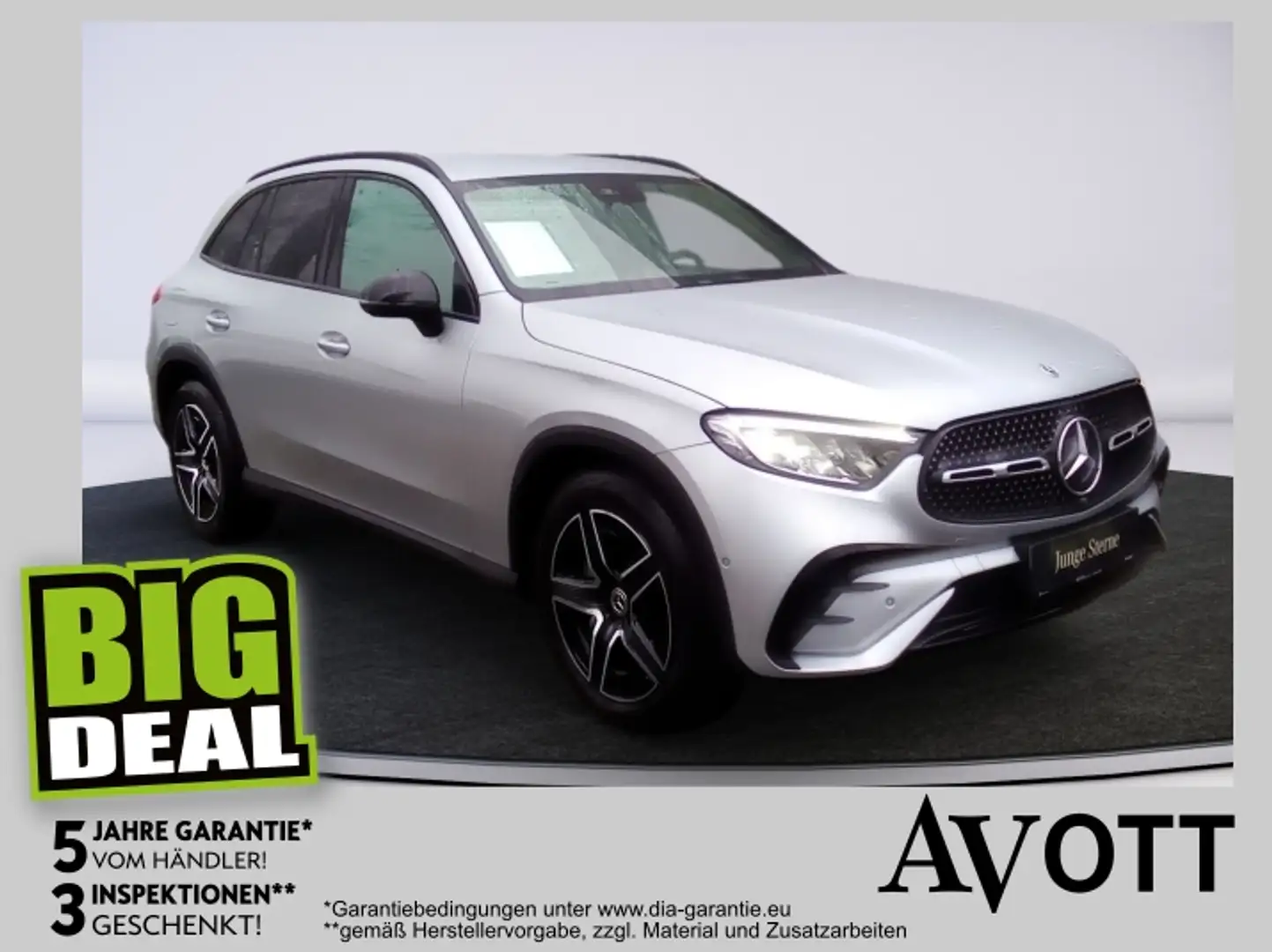 Mercedes-Benz GLC 200 d 4M AMG-Line AHV Silber - 1