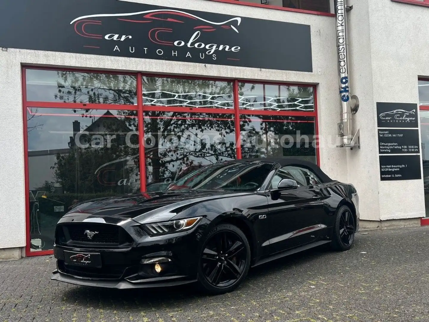 Ford Mustang GT 5.0 V8 Cabrio BC/KAMERA/19"/NAVI/DE Negro - 1