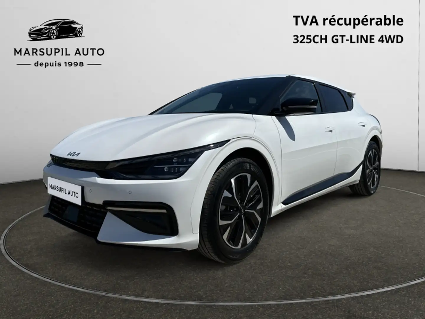 Kia EV6 325CH GT-LINE 4WD Blanc - 1