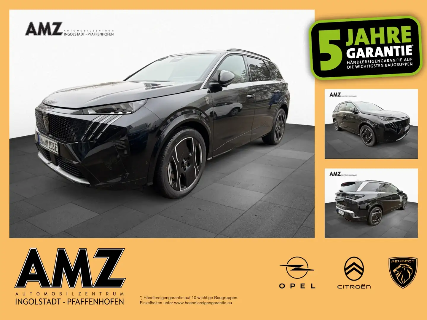 Peugeot 5008 AWD Dual- Elektromotor Launch Edition Schwarz - 1