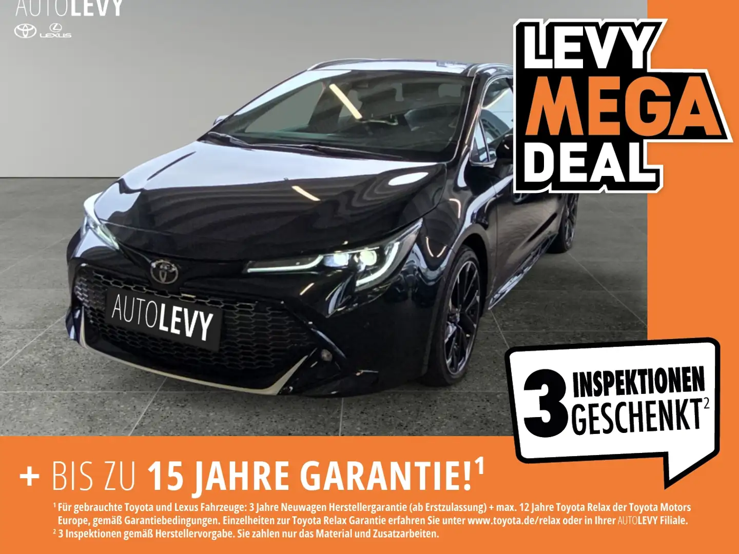 Toyota Corolla 2.0 TS GR Sport +Dashcam+JBL+HeadUp+Pano+ Чорний - 1