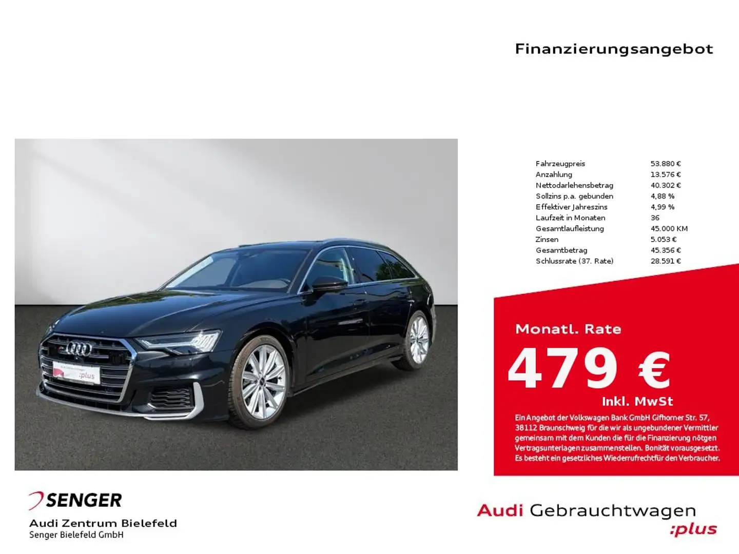 Audi S6 Avant 3.0 TDI quattro Matrix Panorama B&O AHK Grijs - 1