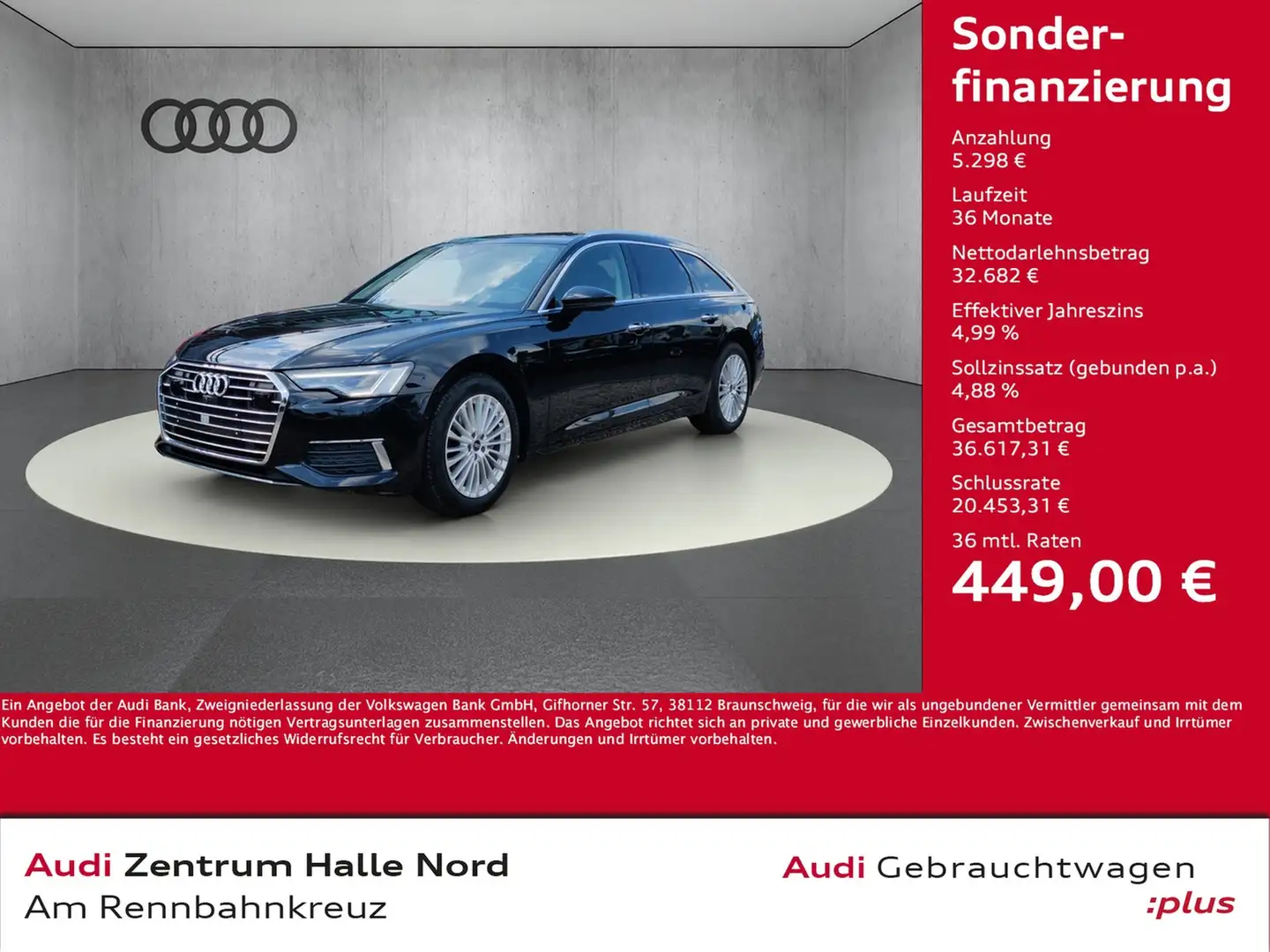 Audi A6 Avant 40 TDI design S tronic Noir - 1