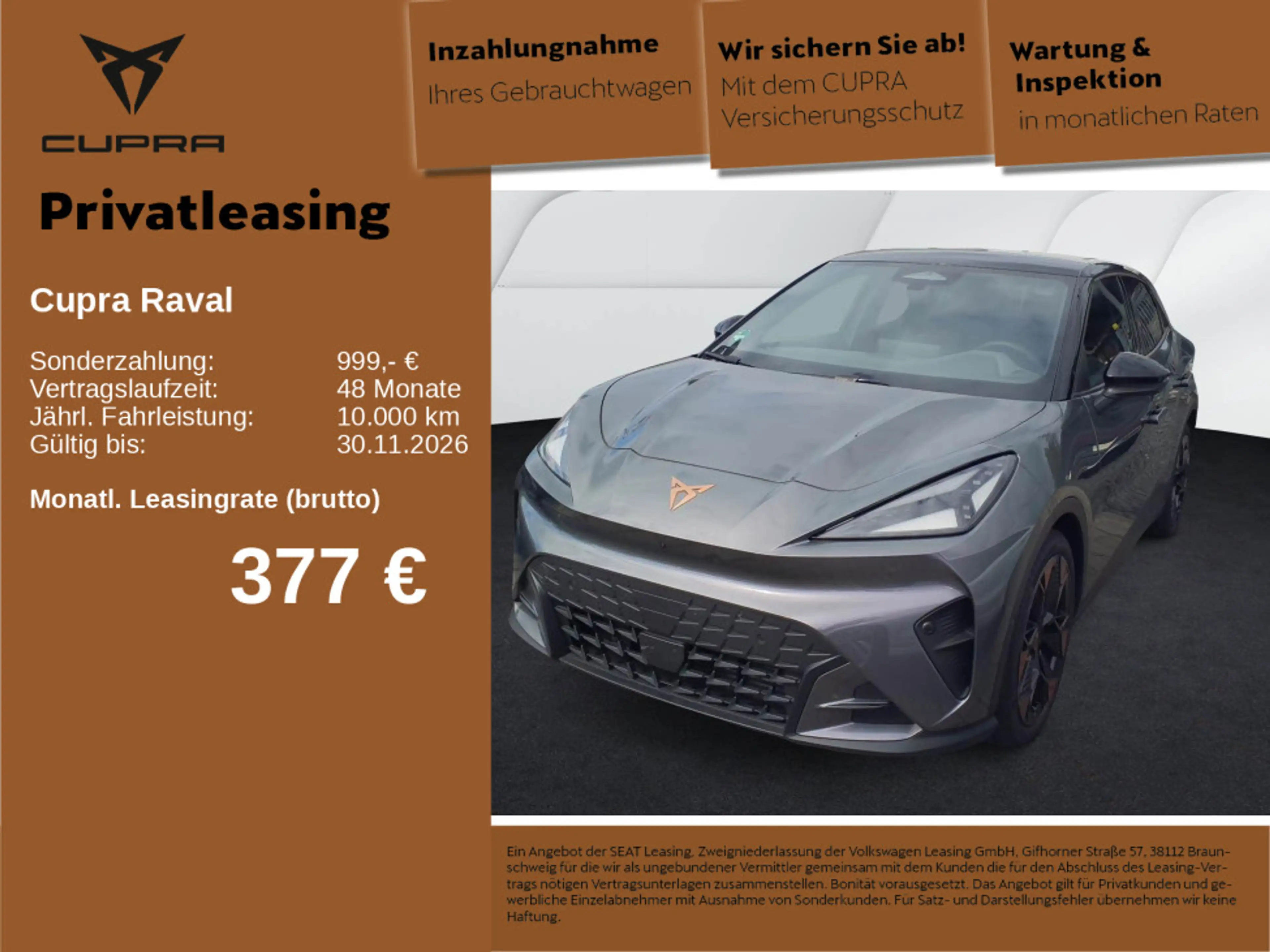 CUPRA Raval RAVAL Endurance KAM KEYLESS NAV MATRIX SHZ