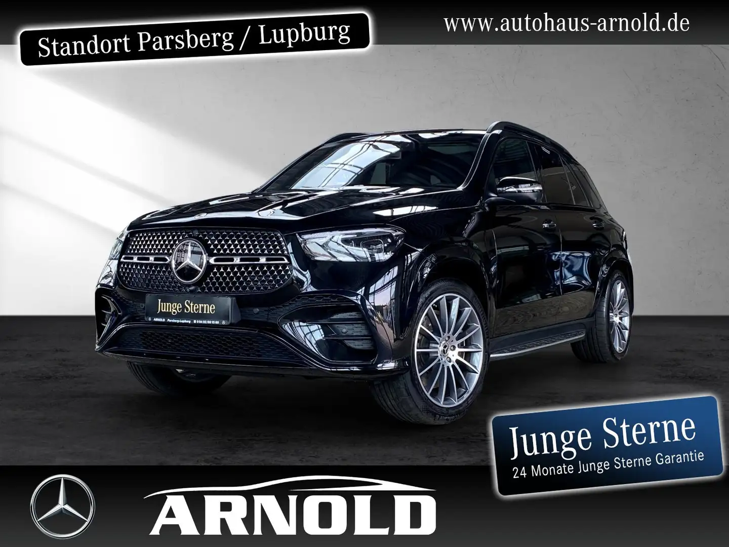 Mercedes-Benz GLE 400 GLE 400 e 4M AMG Line AIRMATIC HUD 360° Pano AHK Schwarz - 1