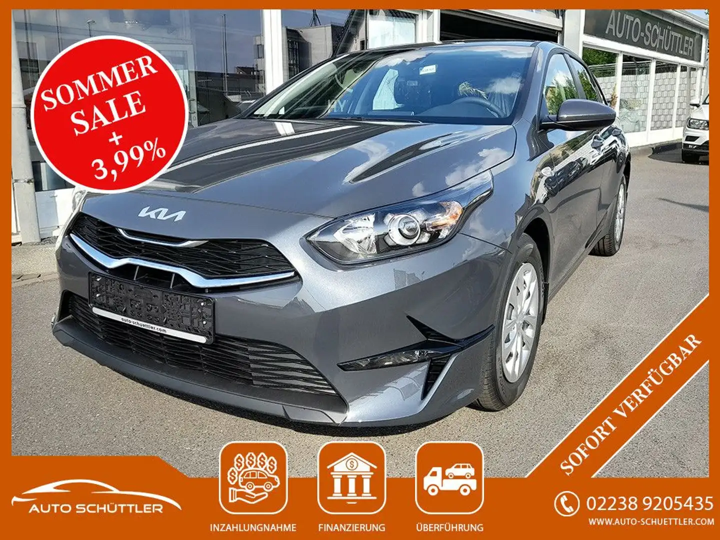 Kia Ceed SW / cee'd SW cee'd ,Navi,Kamera,Spurh,Sitzhzg,Apple Car, Grijs - 1
