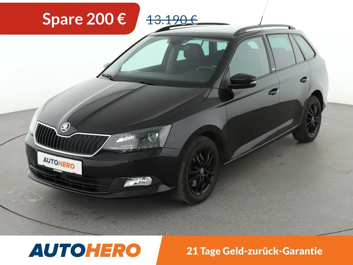 Skoda Fabia 1.2 TSI Joy Aut.*NAVI*PDC*ACC*SHZ* Schwarz - 1