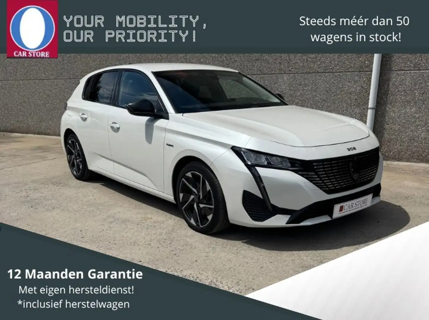 Peugeot 308 308 Hybrid 180 e-EAT8 Allure Wit - 1