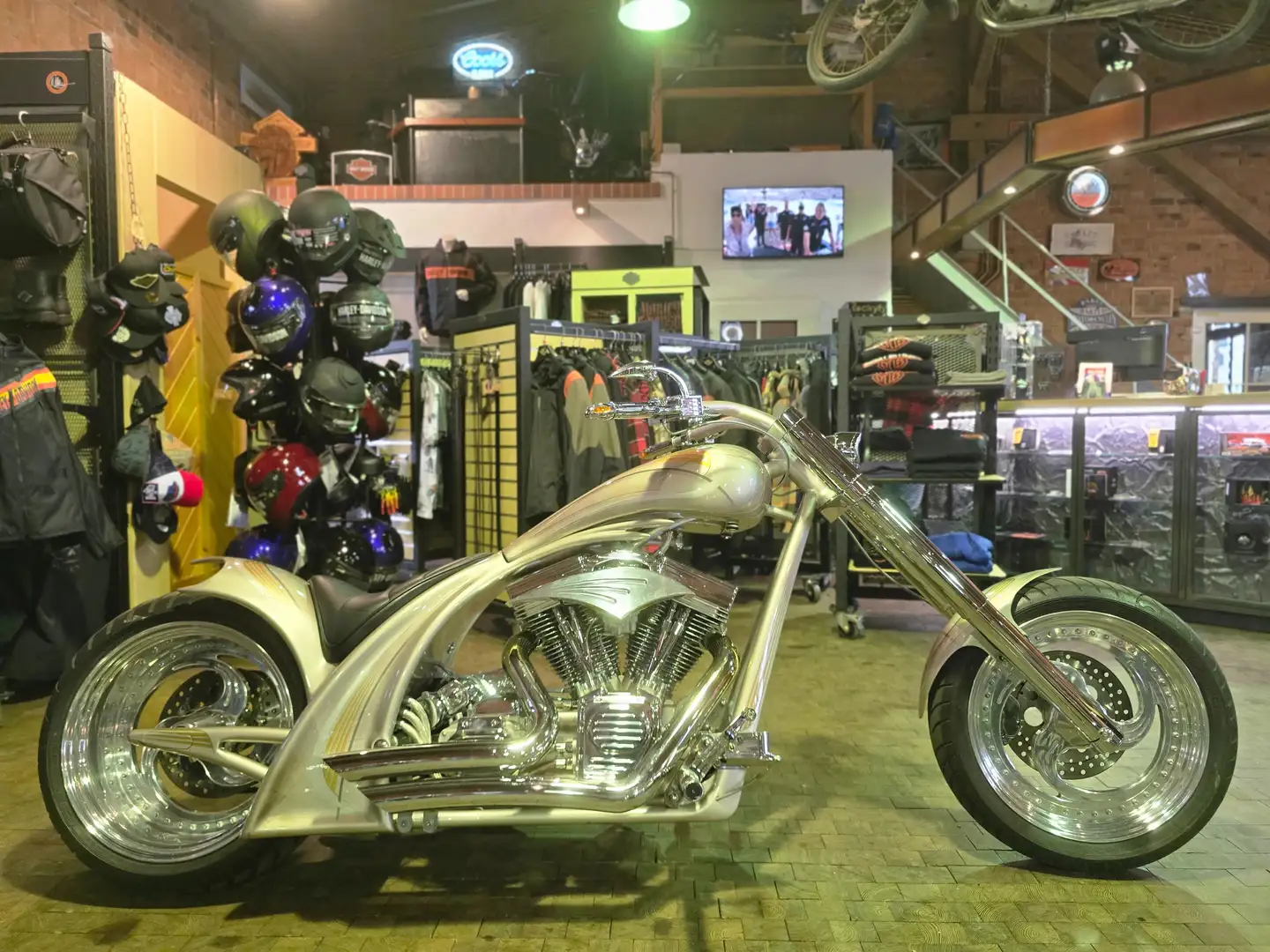 Harley-Davidson Custom Bike FRED KODLIN CUSTOM CHOPPER Silber - 2