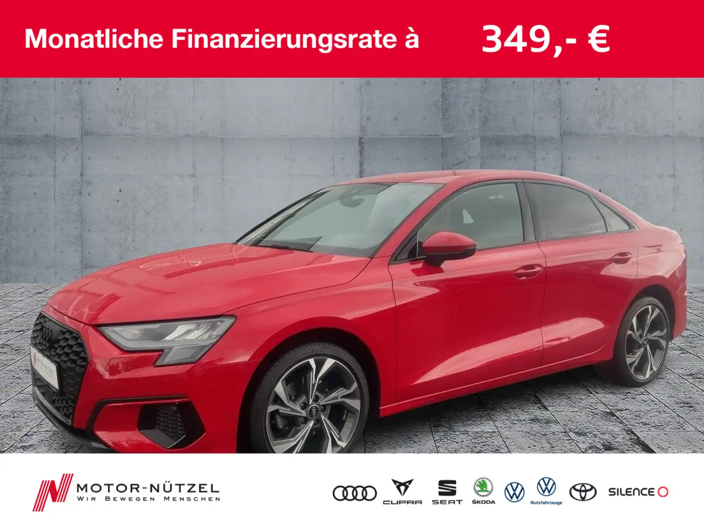 Audi A3 35 TDI S-TR ADVANCED PDC+GRA+SHZ+18 Rot - 1