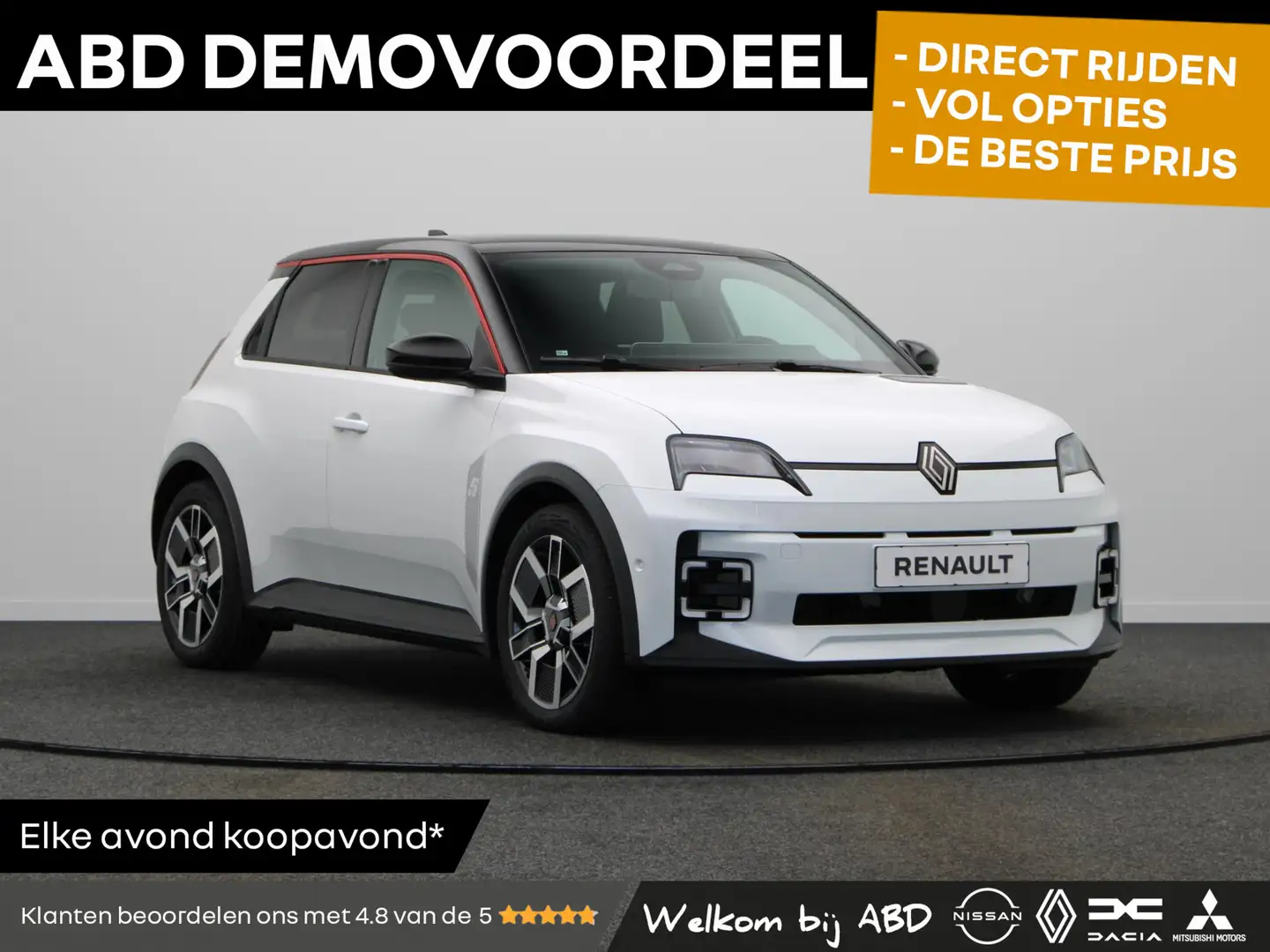 Renault R 5 comfort range techno 52 kWh | Stoel- en stuurwielv Wit - 1