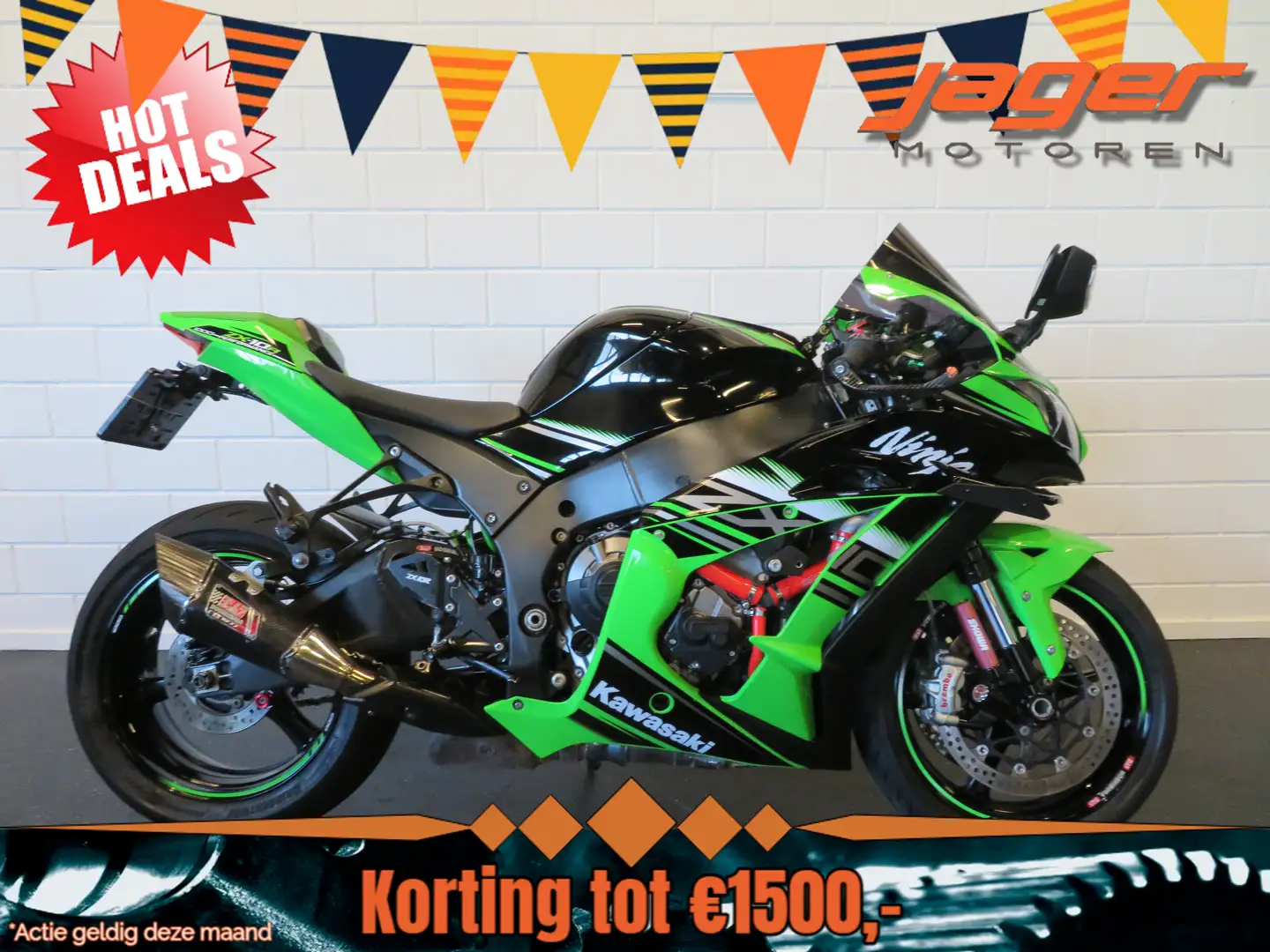 Kawasaki Ninja ZX-10R 10 ZX10 ZX10R YOSHI HISTOR Groen - 1