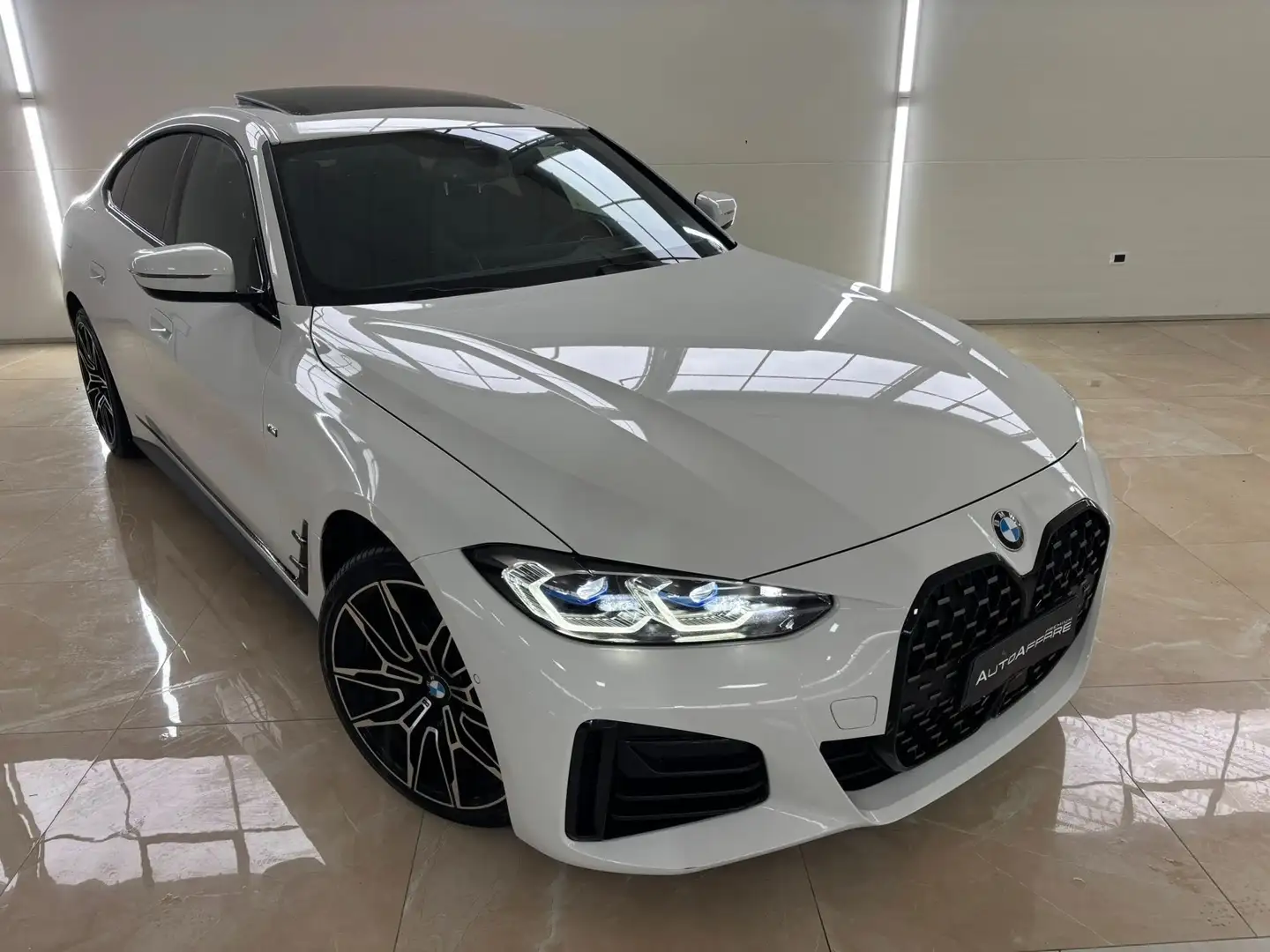 BMW 420 Serie 4 G26 2021 420d Gran Coupe mhev 48V Msport Blanc - 2