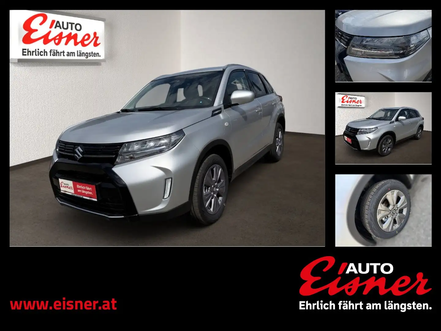 Suzuki Vitara 1.4 GL + Hybrid 6AT Shine ACC AUT Kam. LM Silber - 1