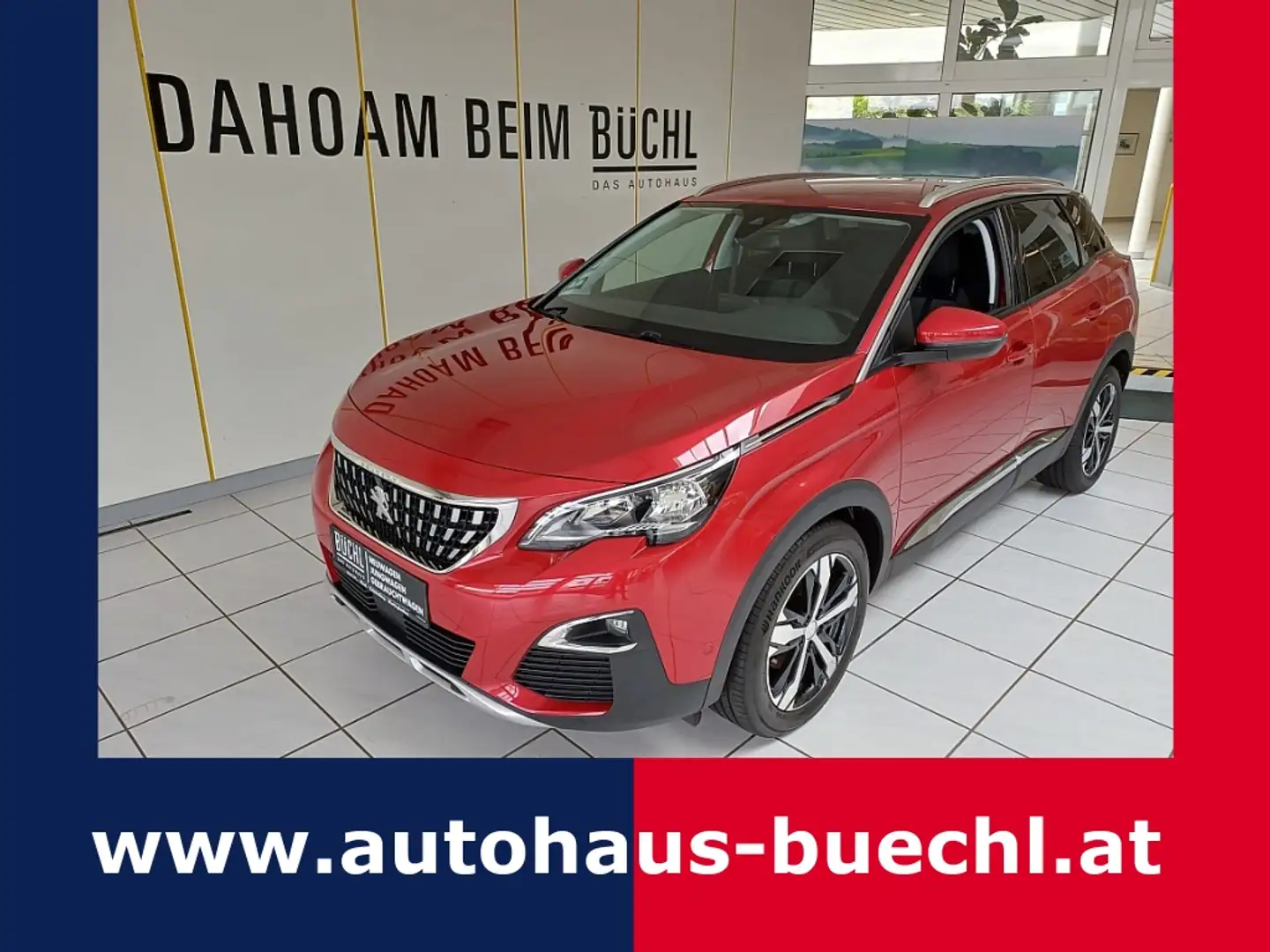 Peugeot 3008 1,5 BlueHDi 130 S&S 6-Gang Allure Rood - 1