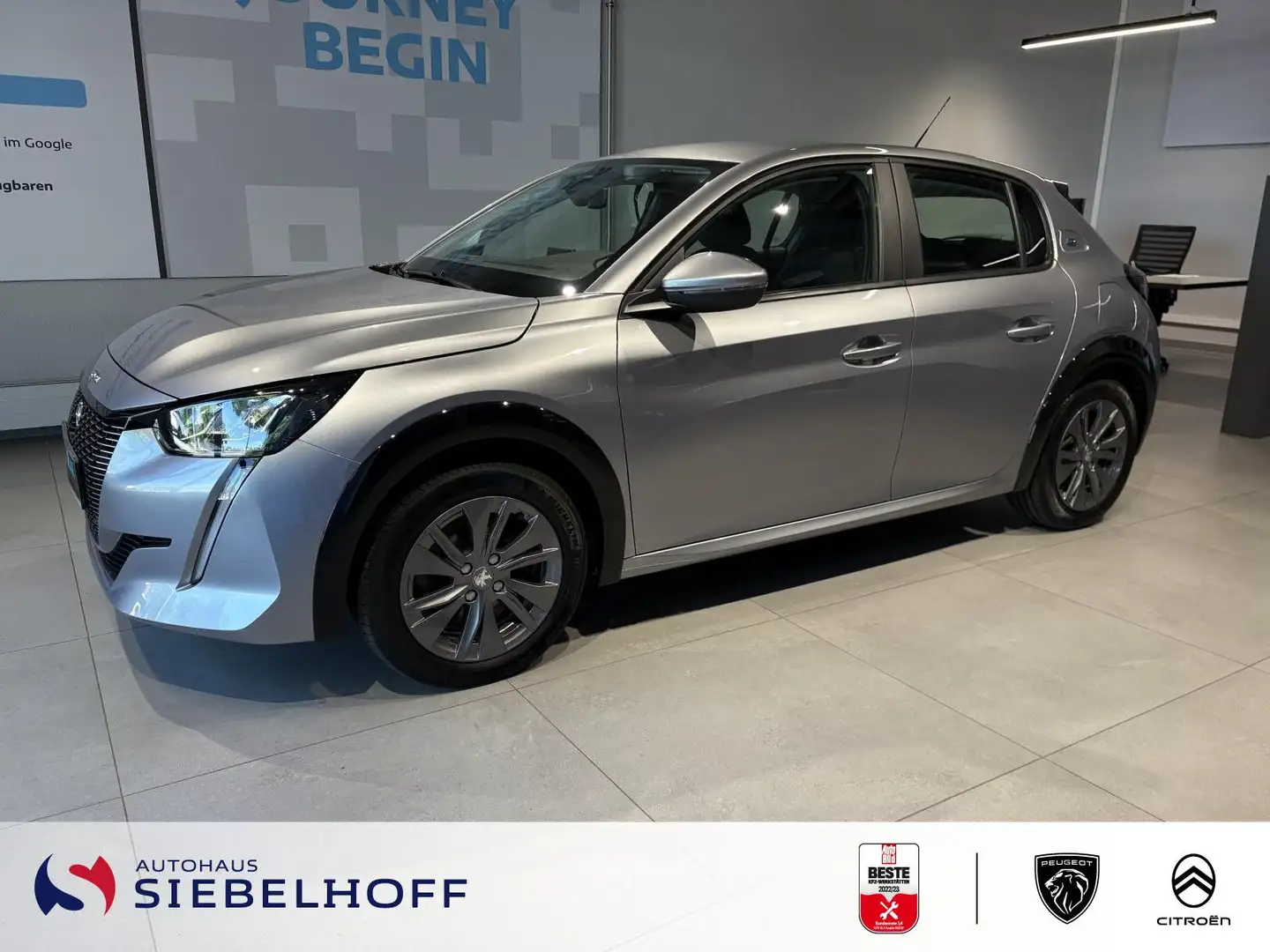 Peugeot e-208 Active Pack Elektromotor 136 *SHZ*PDC*Eco- Zilver - 1