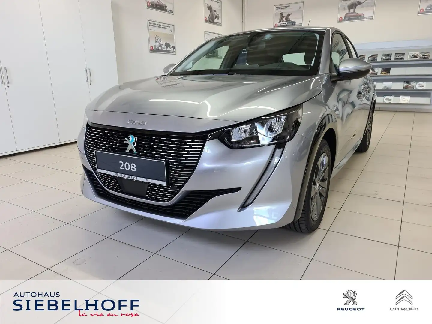 Peugeot e-208 Active Pack Elektromotor 136 *SHZ*PDC*Eco- Argent - 2