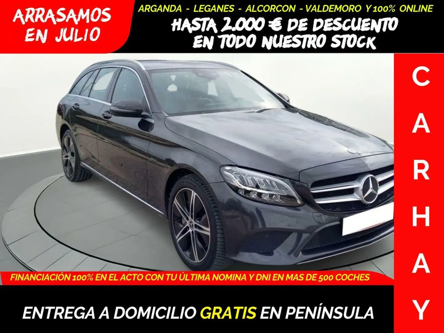 Mercedes-Benz C 300 BREAK 2.0 DE BUSINESS SOLUTION AUT Gris - 1
