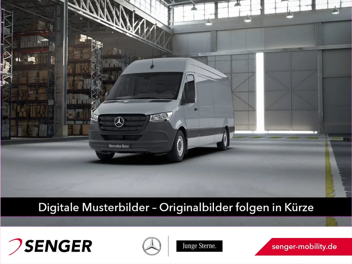Mercedes-Benz Sprinter 319 CDI KA L3H2 MBUX Klima Kamera Navi Blau - 1