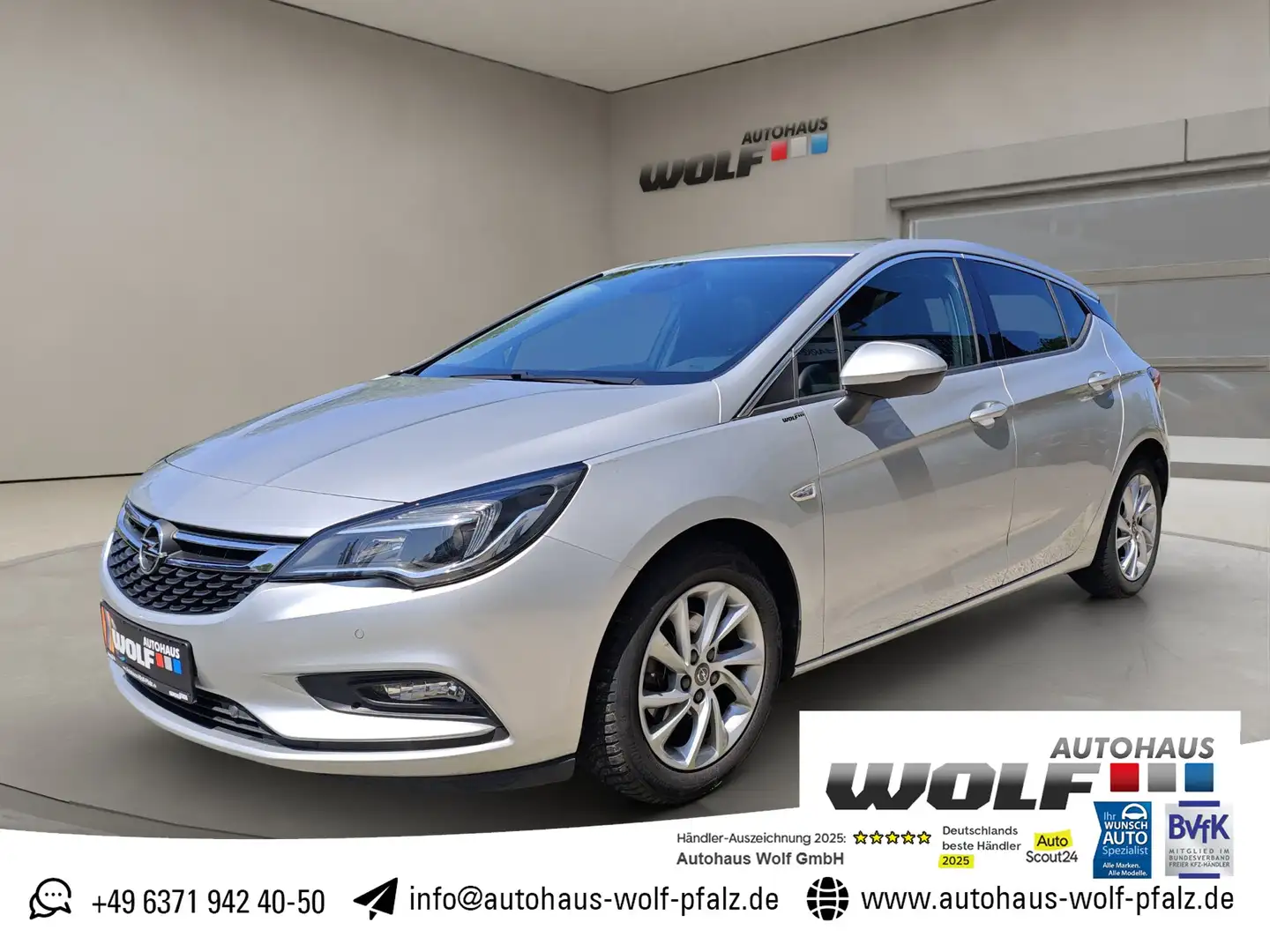 Opel Astra 1.4 SIDI Turbo Innovation VZE~Rear View~Navi~GRA~P Argent - 1