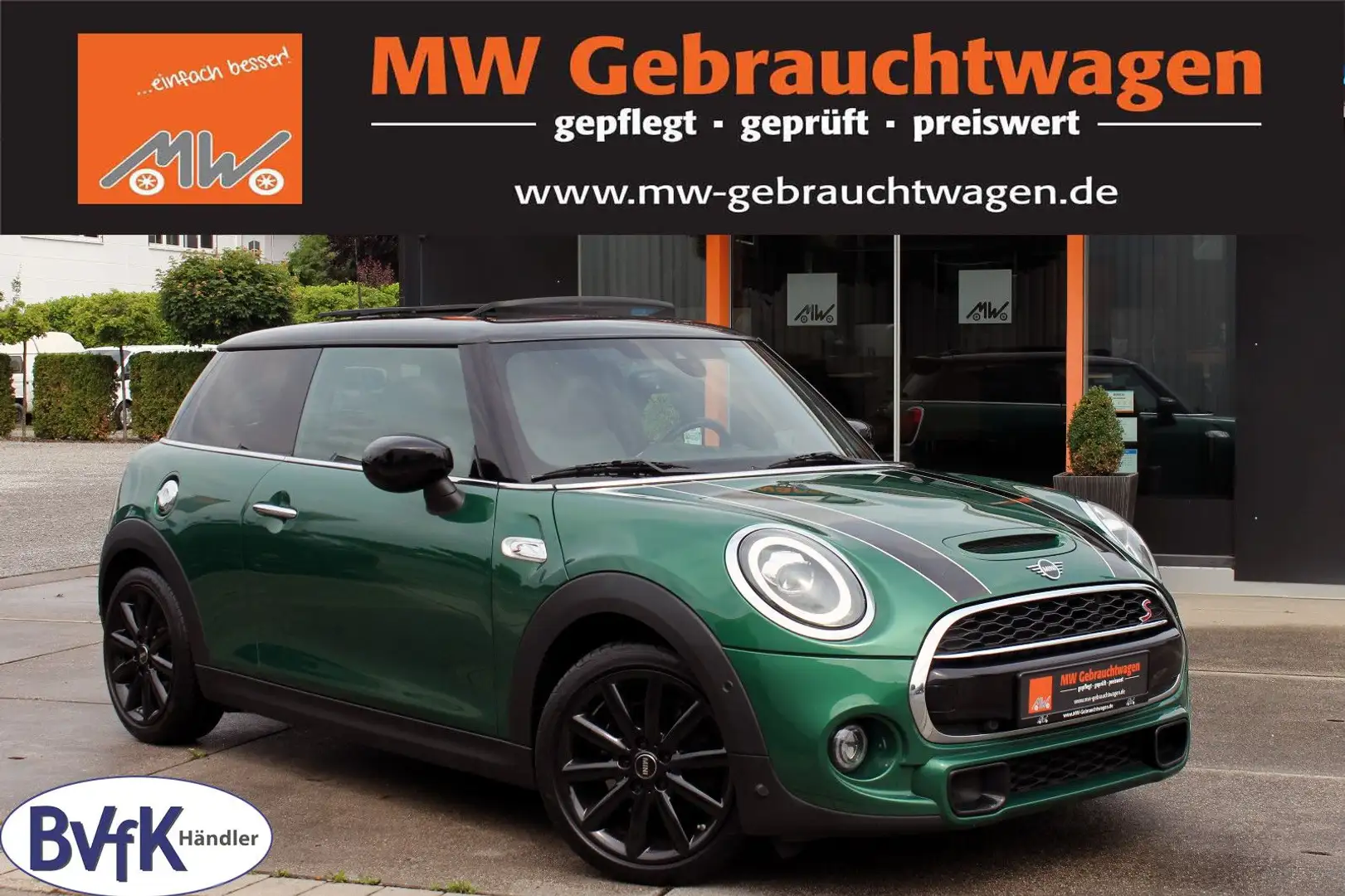 MINI Cooper S Automatik LED HUD ACC KAM PANO SHZ PDC Verde - 1