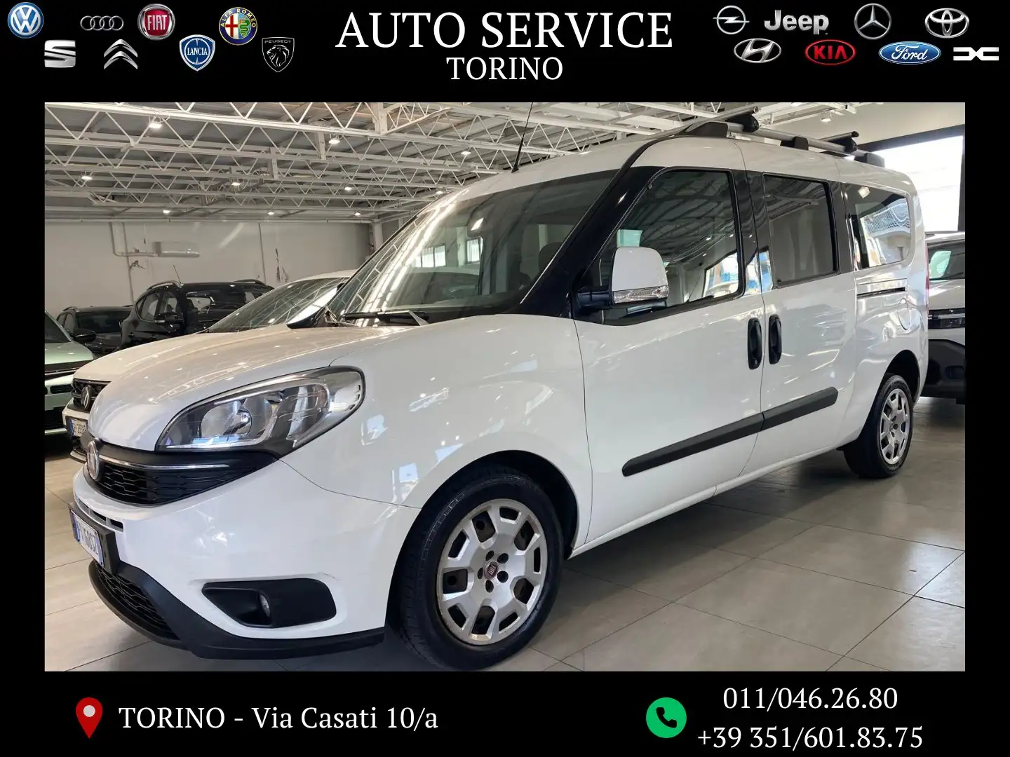 Fiat Doblo Maxi 1.6 mjt 16v Lounge 120cv Weiß - 1