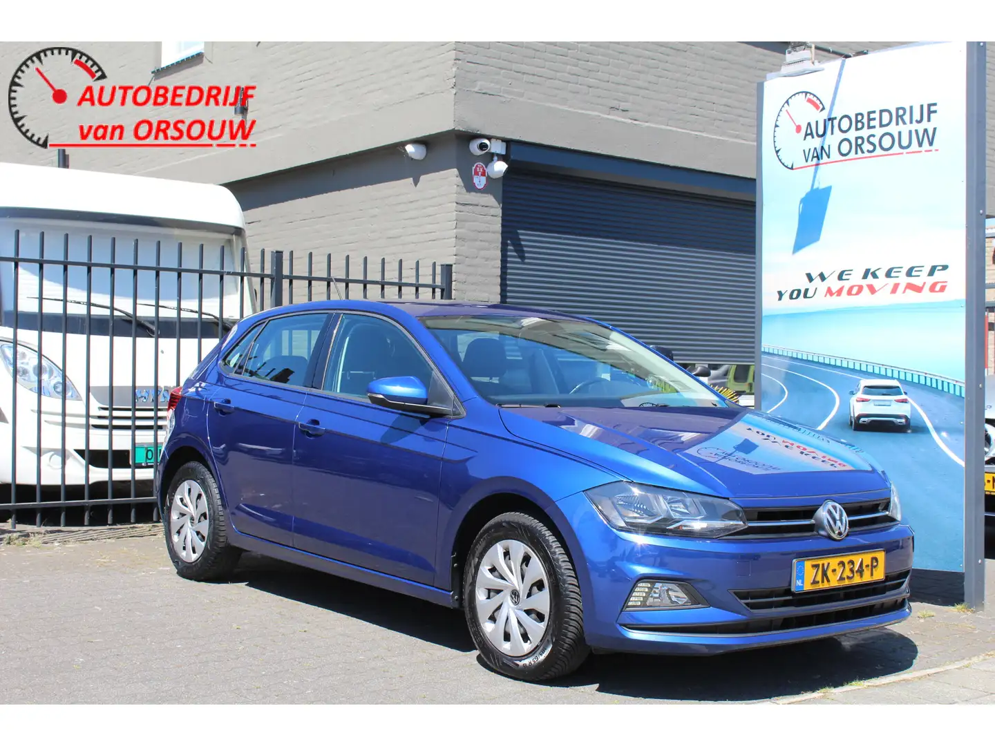Volkswagen Polo 1.0i Comfortline Airco Cruise C. 71145km NAP Blau - 1