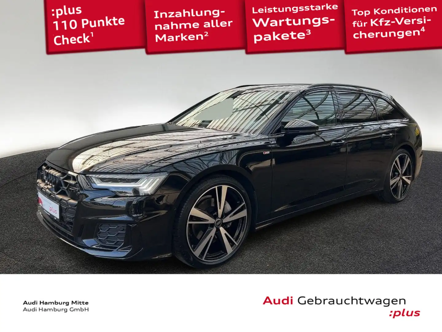 Audi A6 45 TDI S line quattro S tronic Pano Sta Schwarz - 1