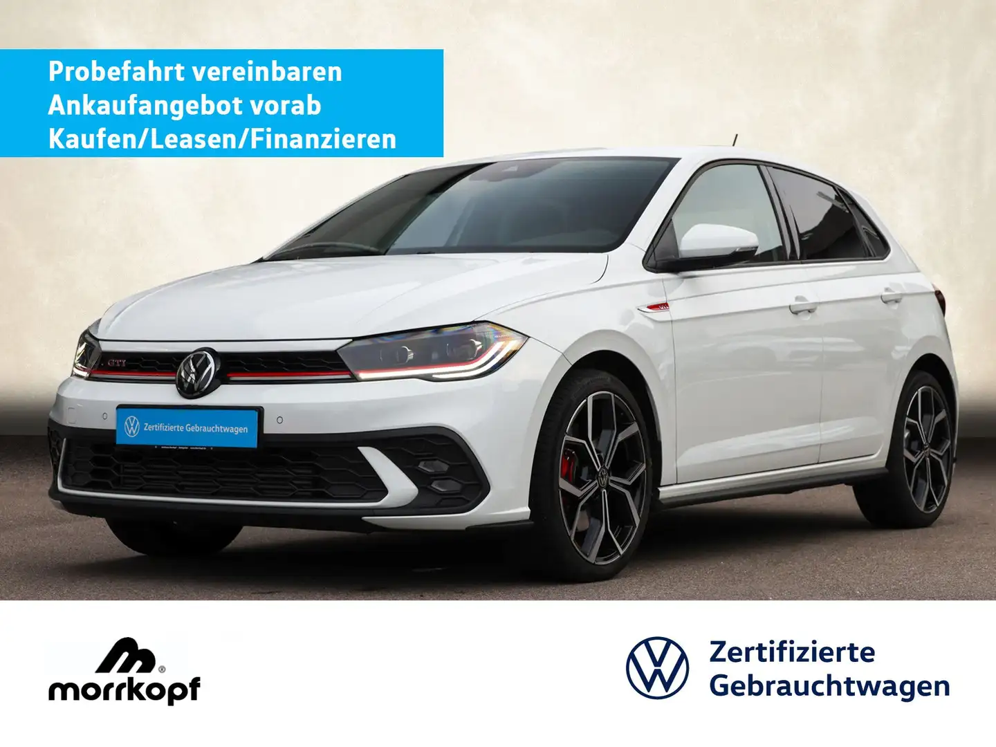 Volkswagen Polo GTI Polo 2.0TSI DSG GTI +CAM+ACC+NAVI+ Bluetooth LED Weiß - 1