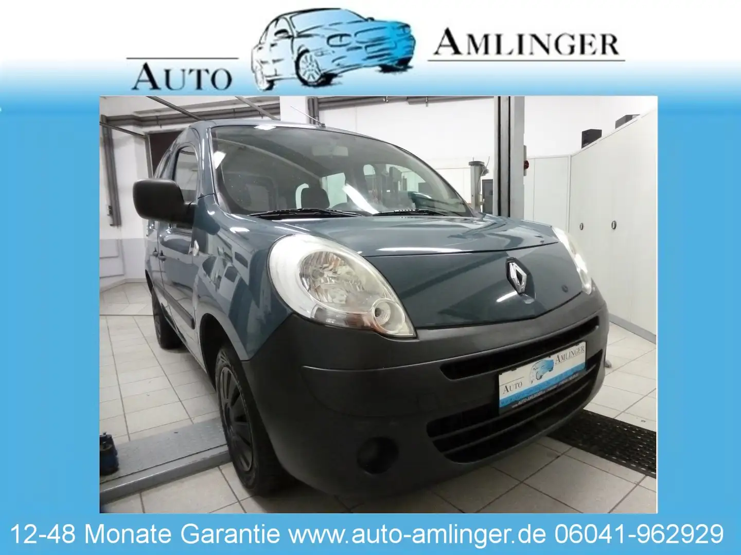 Renault Kangoo Authentique1.Hand Scheckheft 24Mo.Gar.TOP Blau - 1